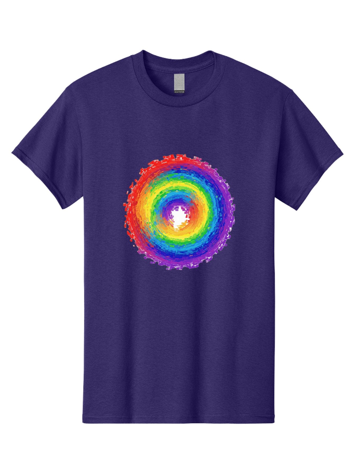 Rainbow-Circle-3 Men'S Graphic Tee, 100% Cotton, Comfortable Casual Summer Wear, Machine Washable, Vintage Camera, Old Camera, Antique Camera, Black Camera, Classic Photography, Photography Equipment, Nostalgic Device, Film Camera, Camera Art Bai290 5