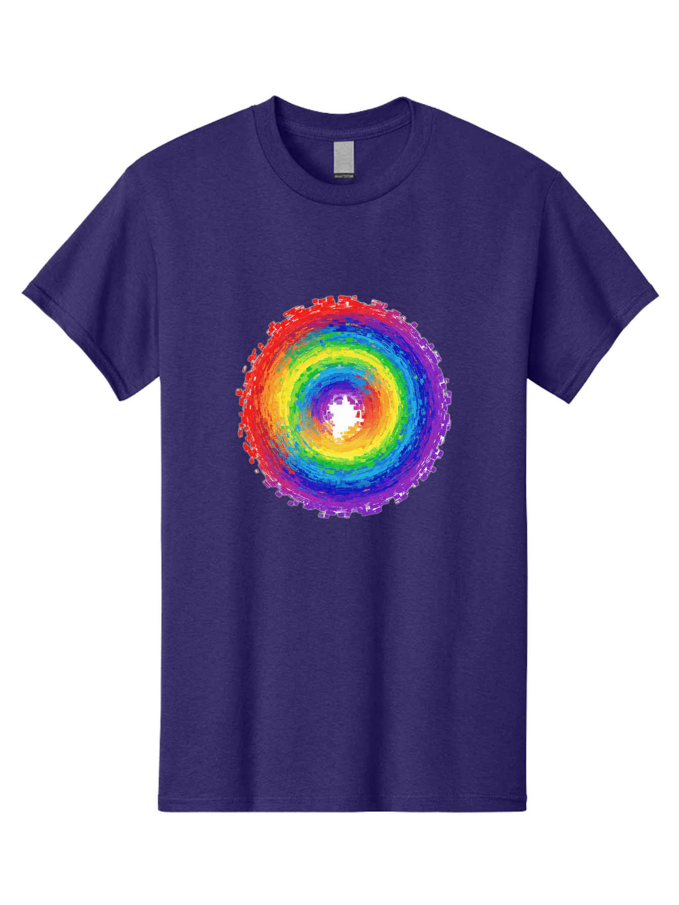 Rainbow-Circle-3 Men'S Graphic Tee, 100% Cotton, Comfortable Casual Summer Wear, Machine Washable, Vintage Camera, Old Camera, Antique Camera, Black Camera, Classic Photography, Photography Equipment, Nostalgic Device, Film Camera, Camera Art Bai290 8