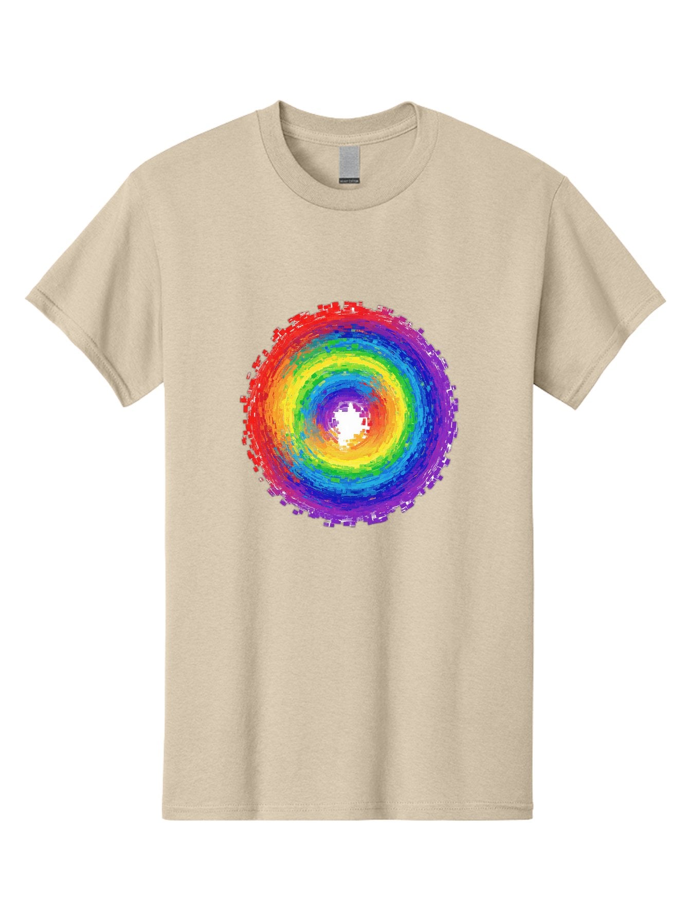 Rainbow-Circle-3 Men'S Graphic Tee, 100% Cotton, Comfortable Casual Summer Wear, Machine Washable, Vintage Camera, Old Camera, Antique Camera, Black Camera, Classic Photography, Photography Equipment, Nostalgic Device, Film Camera, Camera Art Bai290 15