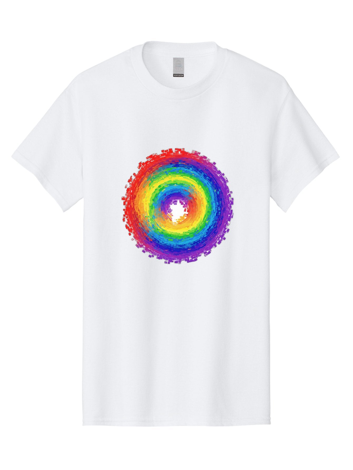 Rainbow-Circle-3 Men'S Graphic Tee, 100% Cotton, Comfortable Casual Summer Wear, Machine Washable, Vintage Camera, Old Camera, Antique Camera, Black Camera, Classic Photography, Photography Equipment, Nostalgic Device, Film Camera, Camera Art Bai290 12