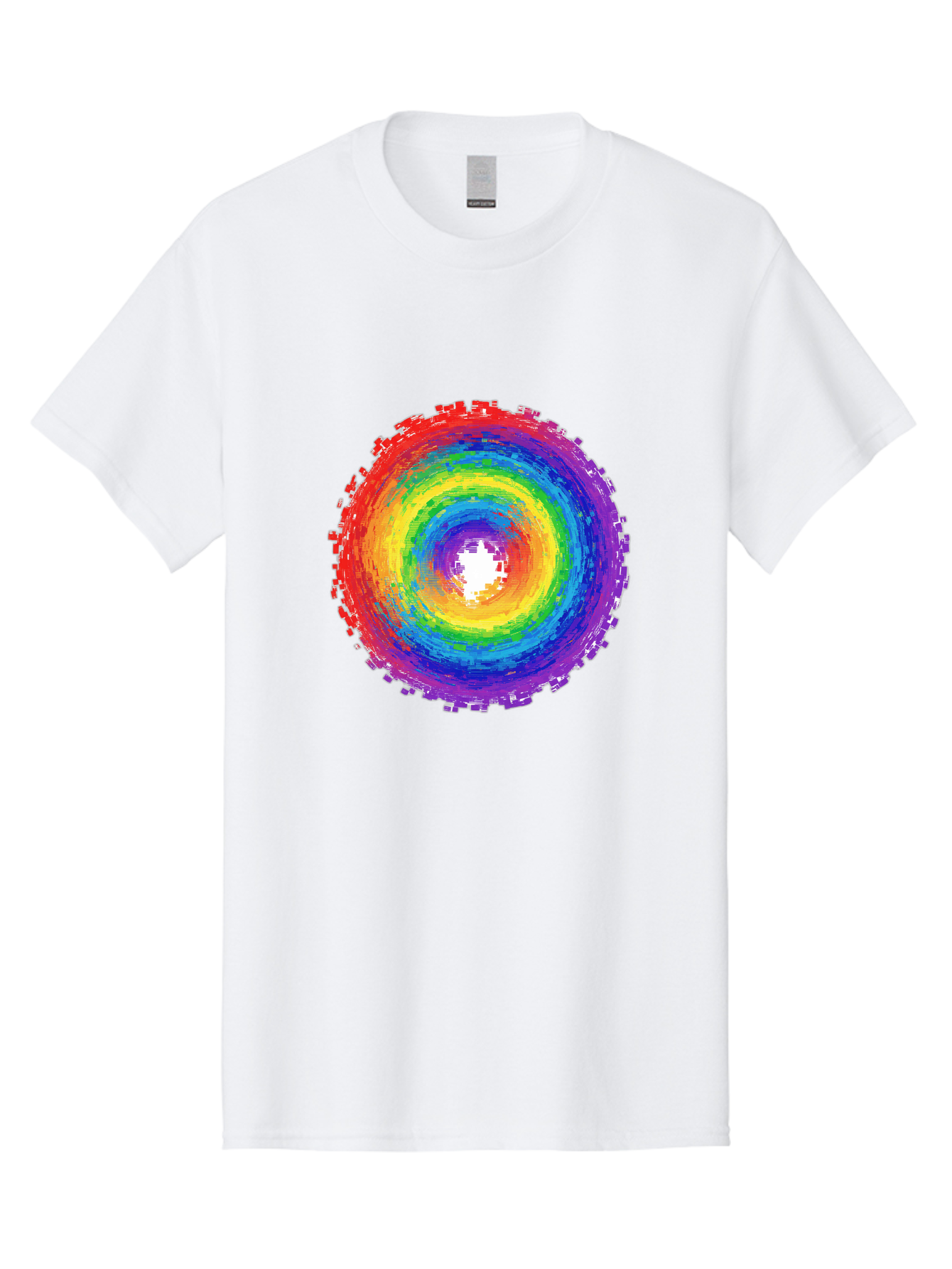 Rainbow-Circle-3 Men'S Graphic Tee, 100% Cotton, Comfortable Casual Summer Wear, Machine Washable, Vintage Camera, Old Camera, Antique Camera, Black Camera, Classic Photography, Photography Equipment, Nostalgic Device, Film Camera, Camera Art Bai290 3