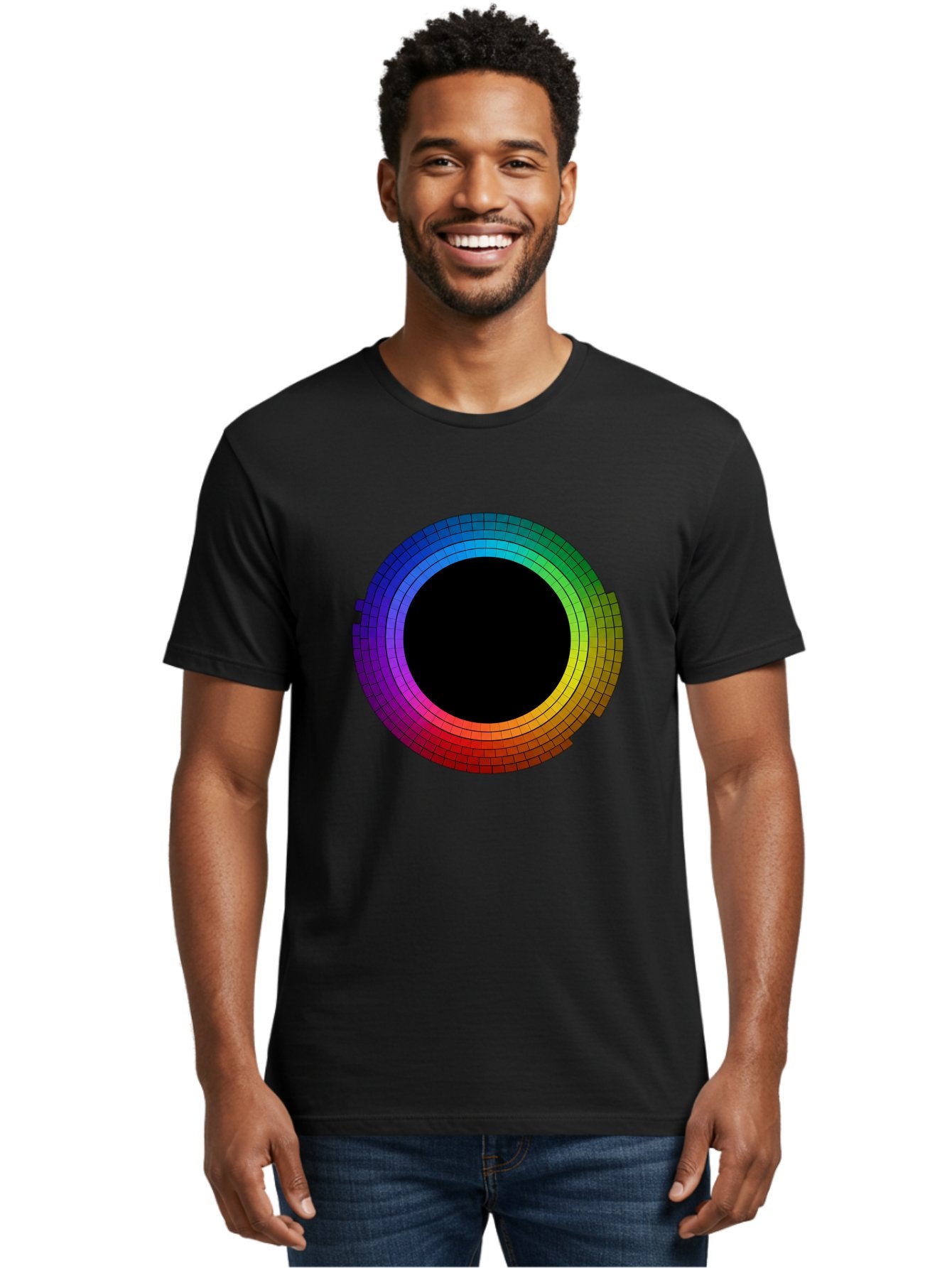 Rainbow-Circle Men'S Graphic Tee, 100% Cotton, Comfortable Casual Summer Wear, Machine Washable, Vintage Camera, Old Camera, Antique Camera, Black Camera, Classic Photography, Photography Equipment, Nostalgic Device, Film Camera, Camera Art Bai291 19