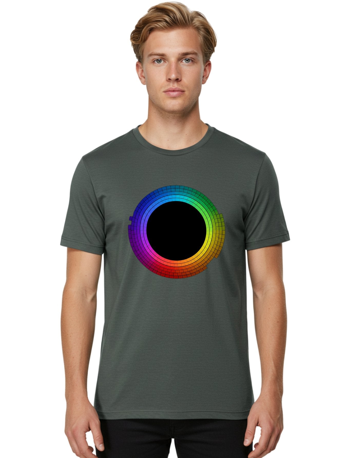 Rainbow-Circle Men'S Graphic Tee, 100% Cotton, Comfortable Casual Summer Wear, Machine Washable, Vintage Camera, Old Camera, Antique Camera, Black Camera, Classic Photography, Photography Equipment, Nostalgic Device, Film Camera, Camera Art Bai291 23