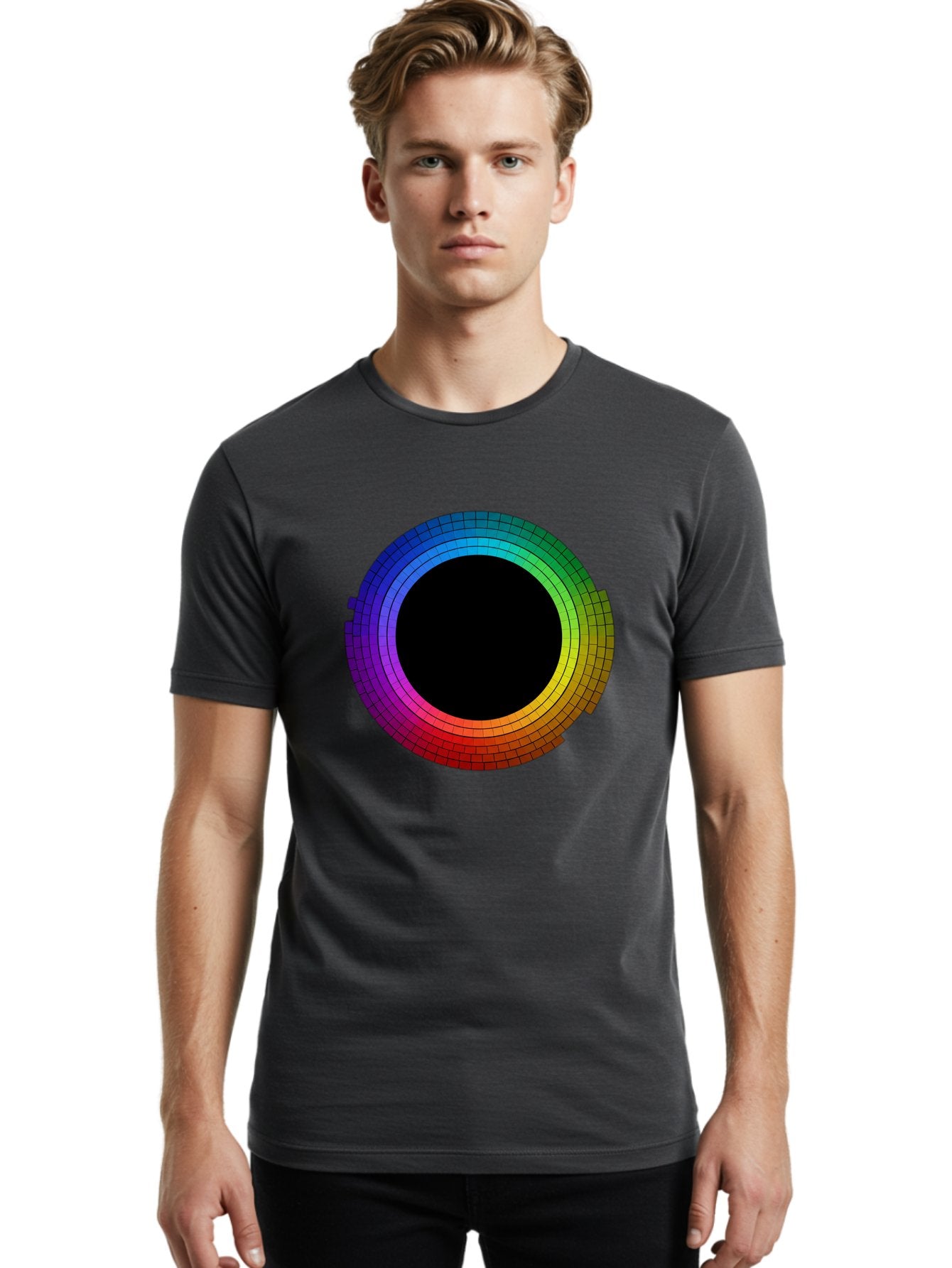 Rainbow-Circle Men'S Graphic Tee, 100% Cotton, Comfortable Casual Summer Wear, Machine Washable, Vintage Camera, Old Camera, Antique Camera, Black Camera, Classic Photography, Photography Equipment, Nostalgic Device, Film Camera, Camera Art Bai291 20