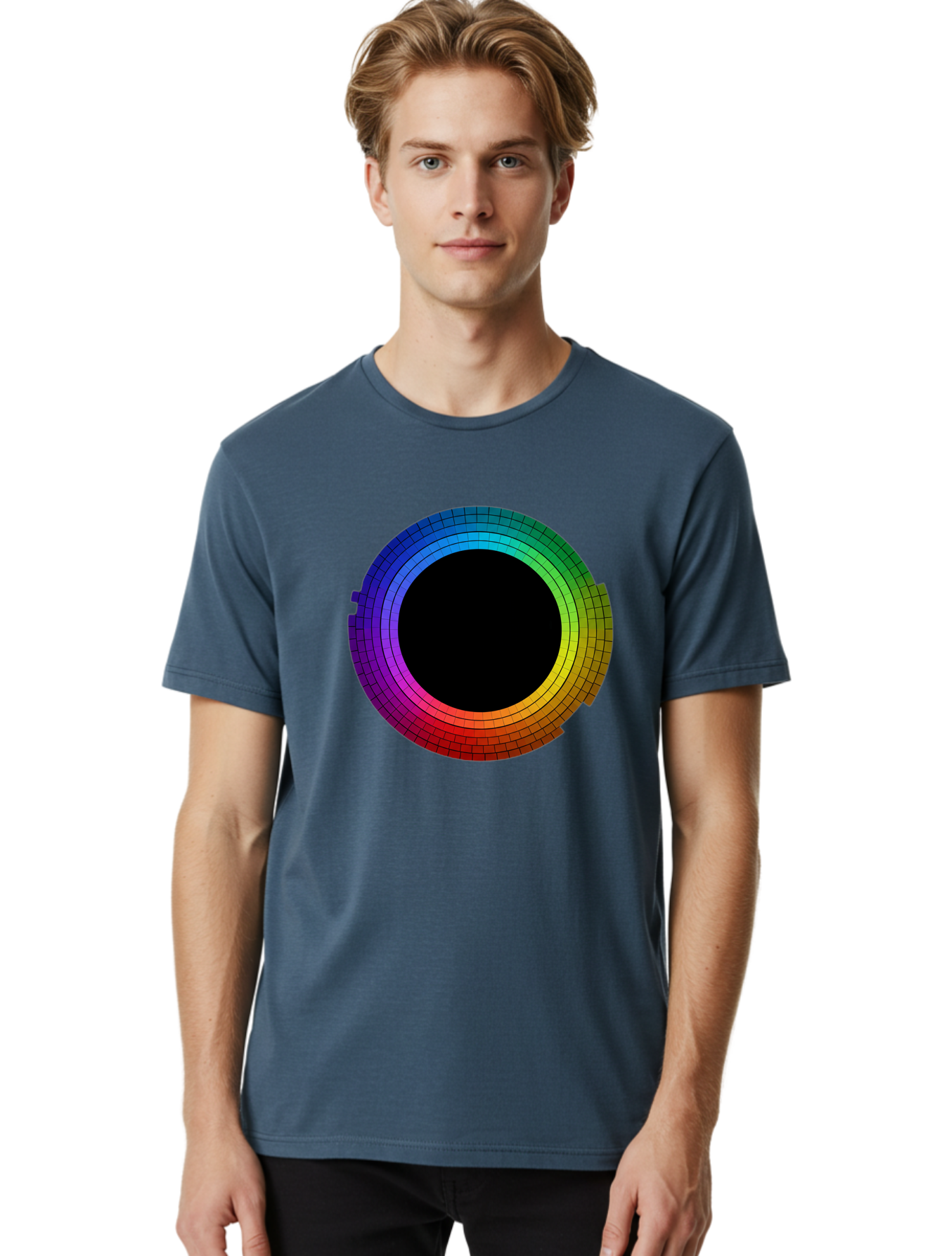 Rainbow-Circle Men'S Graphic Tee, 100% Cotton, Comfortable Casual Summer Wear, Machine Washable, Vintage Camera, Old Camera, Antique Camera, Black Camera, Classic Photography, Photography Equipment, Nostalgic Device, Film Camera, Camera Art Bai291 21