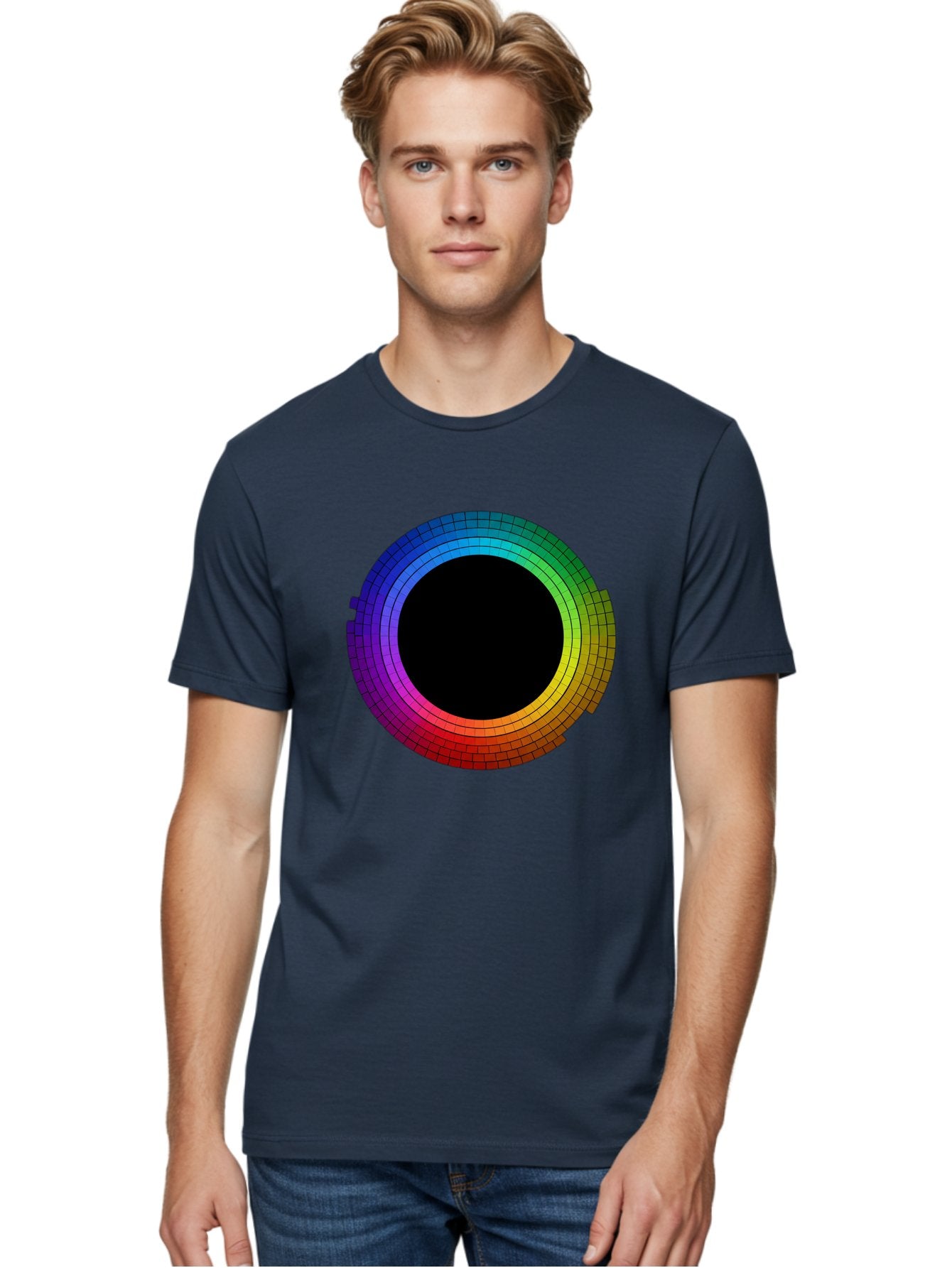 Rainbow-Circle Men'S Graphic Tee, 100% Cotton, Comfortable Casual Summer Wear, Machine Washable, Vintage Camera, Old Camera, Antique Camera, Black Camera, Classic Photography, Photography Equipment, Nostalgic Device, Film Camera, Camera Art Bai291 18