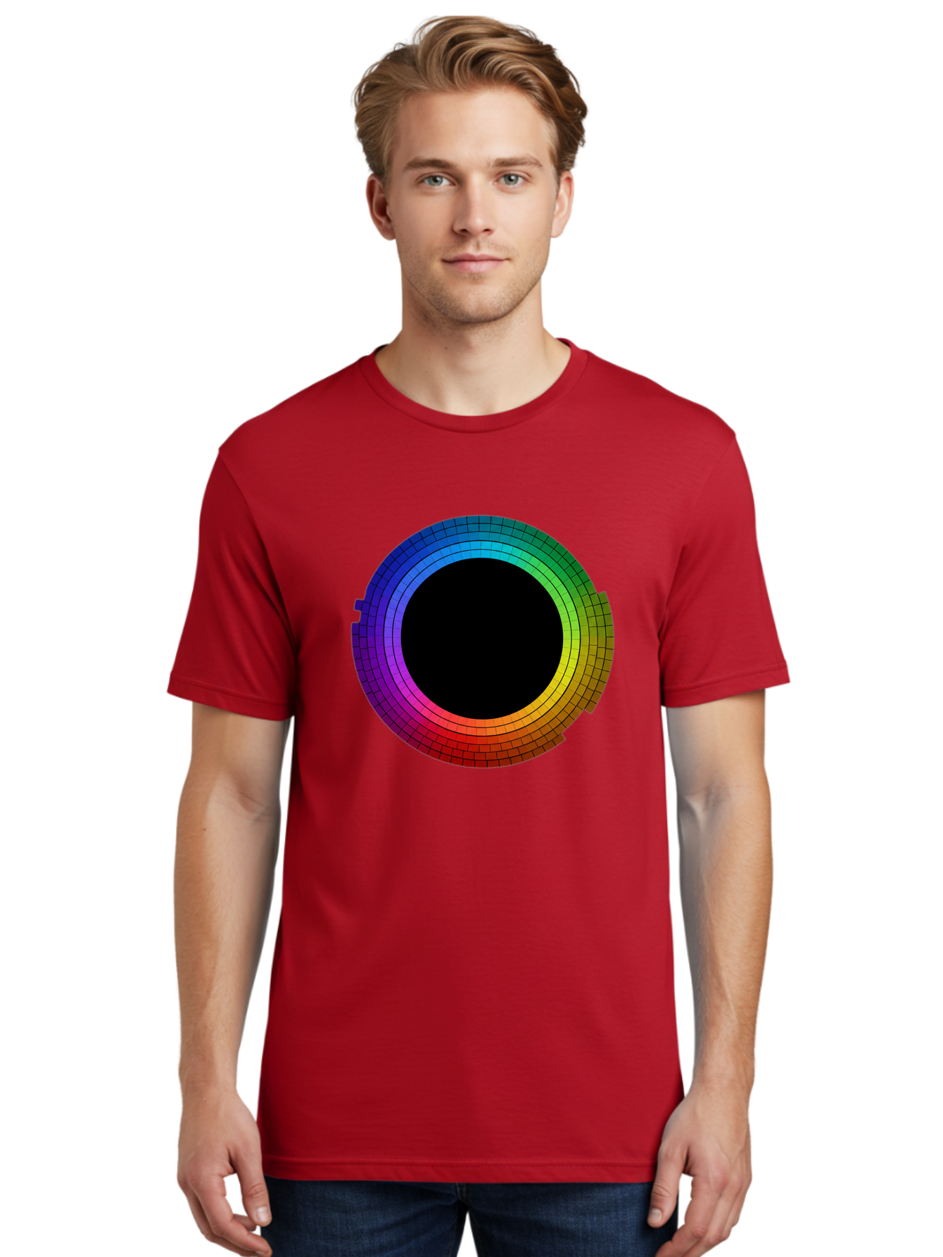 Rainbow-Circle Men'S Graphic Tee, 100% Cotton, Comfortable Casual Summer Wear, Machine Washable, Vintage Camera, Old Camera, Antique Camera, Black Camera, Classic Photography, Photography Equipment, Nostalgic Device, Film Camera, Camera Art Bai291 16