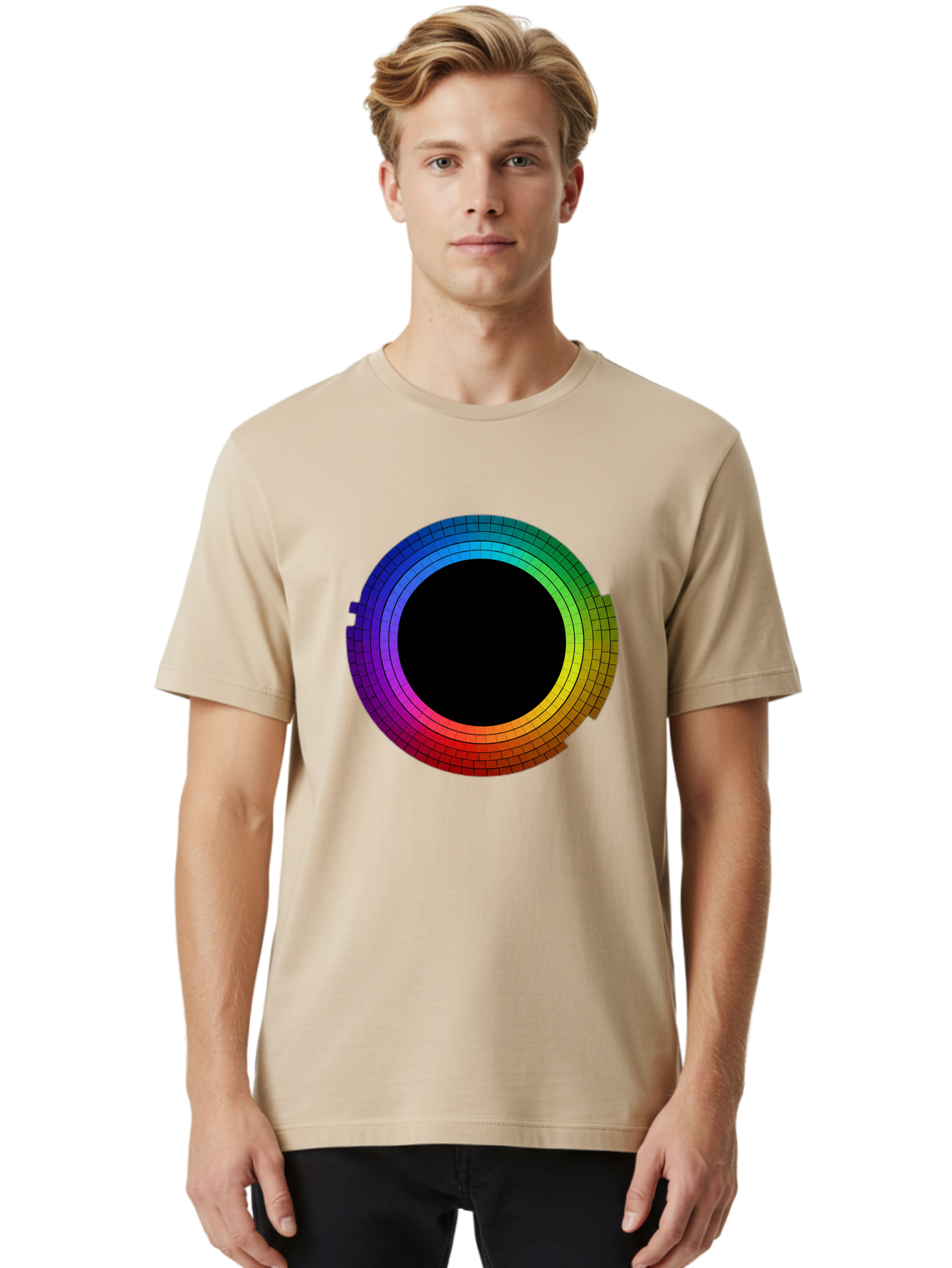 Rainbow-Circle Men'S Graphic Tee, 100% Cotton, Comfortable Casual Summer Wear, Machine Washable, Vintage Camera, Old Camera, Antique Camera, Black Camera, Classic Photography, Photography Equipment, Nostalgic Device, Film Camera, Camera Art Bai291 19