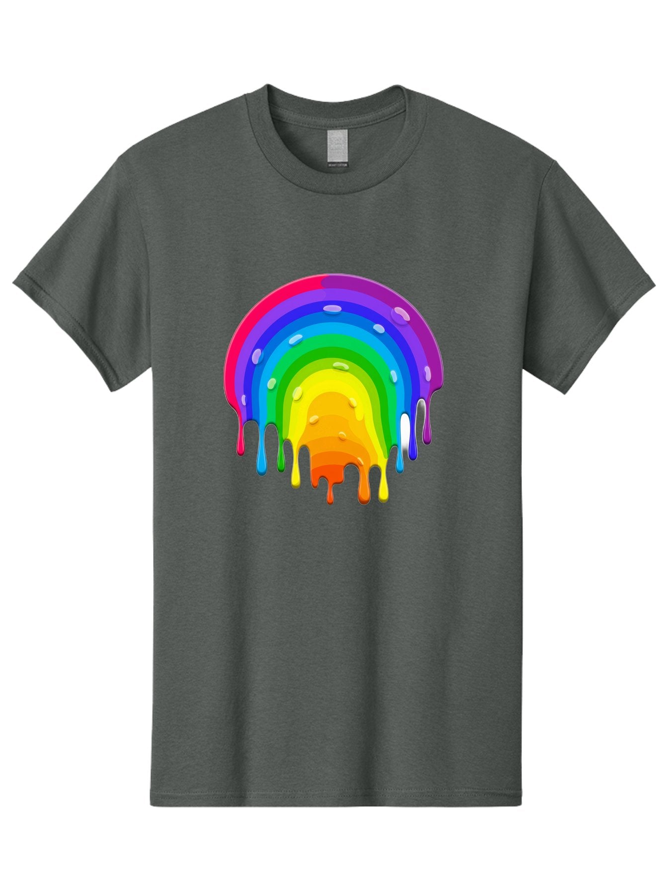 Rainbow-Dripping Men'S Graphic Tee, 100% Cotton, Comfortable Casual Summer Wear, Machine Washable, Vintage Camera, Old Camera, Antique Camera, Black Camera, Classic Photography, Photography Equipment, Nostalgic Device, Film Camera, Camera Art Bai292