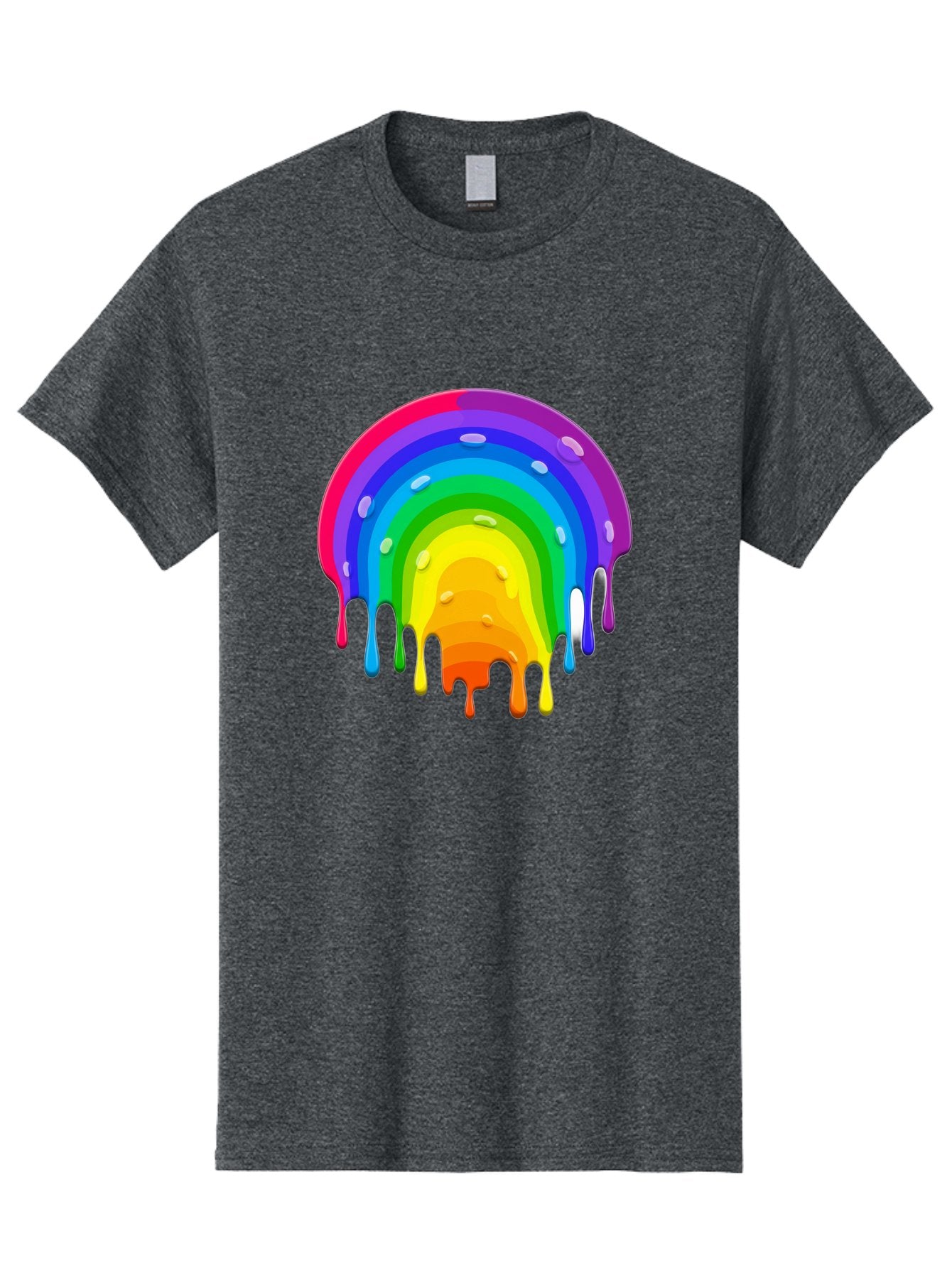 Rainbow-Dripping Men'S Graphic Tee, 100% Cotton, Comfortable Casual Summer Wear, Machine Washable, Vintage Camera, Old Camera, Antique Camera, Black Camera, Classic Photography, Photography Equipment, Nostalgic Device, Film Camera, Camera Art Bai292 8