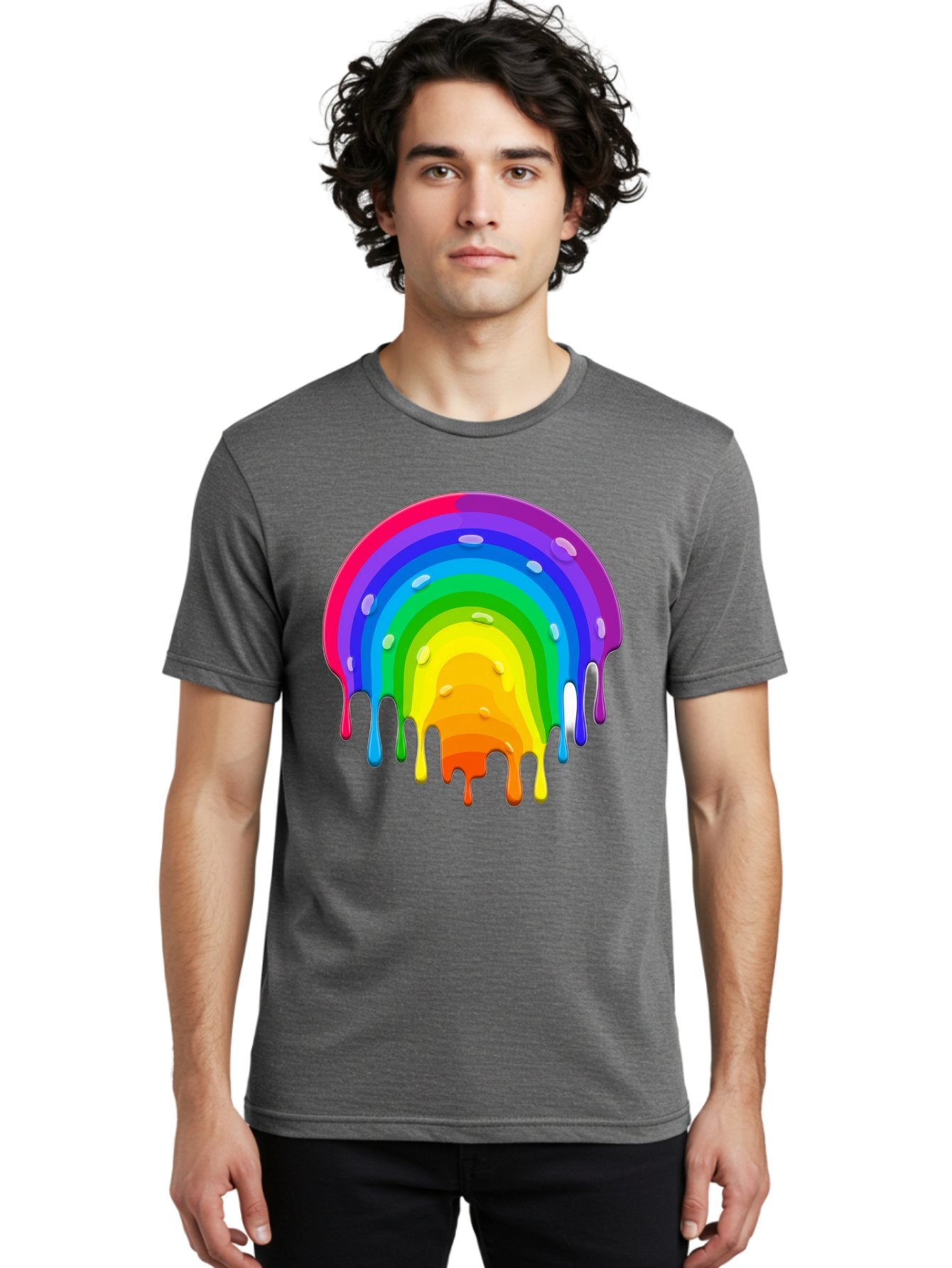 Rainbow-Dripping Men'S Graphic Tee, 100% Cotton, Comfortable Casual Summer Wear, Machine Washable, Vintage Camera, Old Camera, Antique Camera, Black Camera, Classic Photography, Photography Equipment, Nostalgic Device, Film Camera, Camera Art Bai292 16