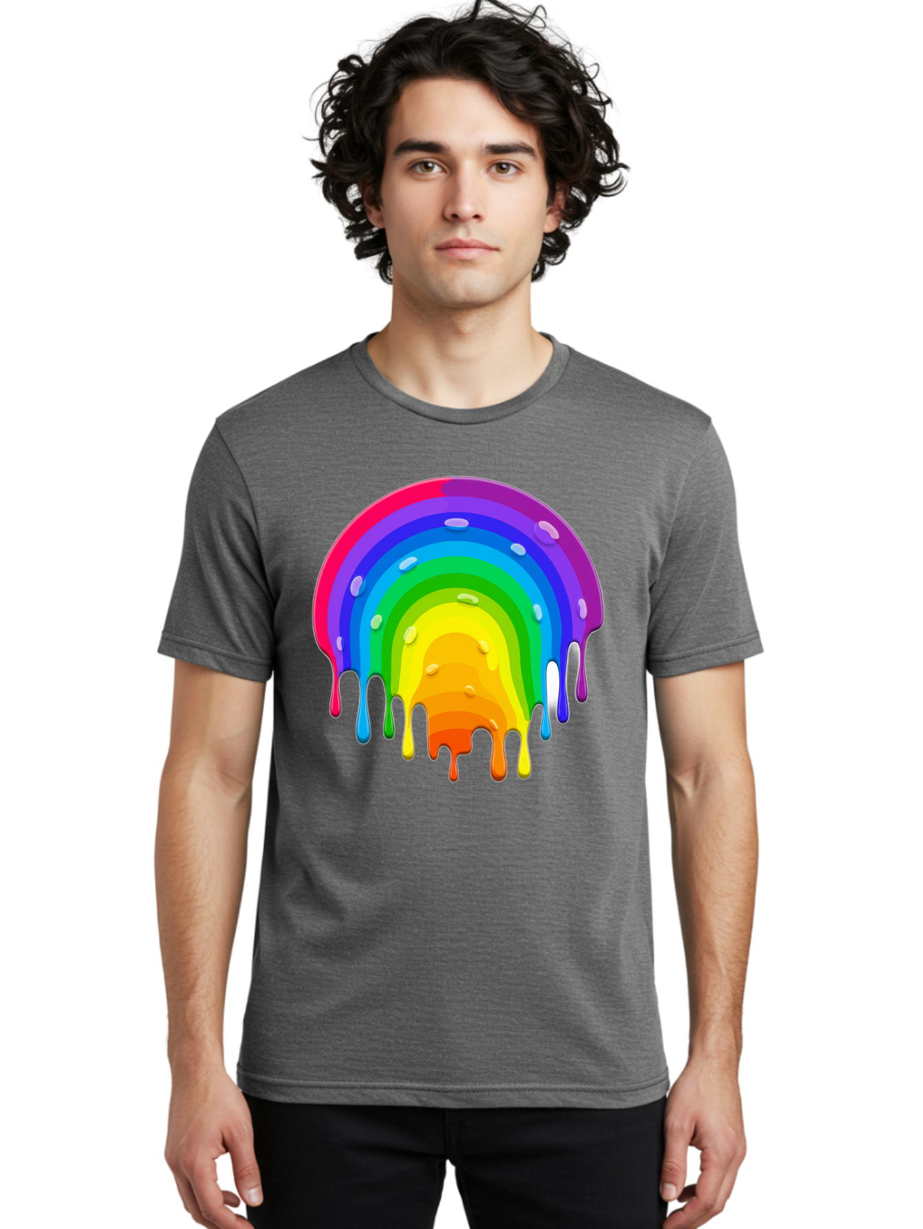 Rainbow-Dripping Men'S Graphic Tee, 100% Cotton, Comfortable Casual Summer Wear, Machine Washable, Vintage Camera, Old Camera, Antique Camera, Black Camera, Classic Photography, Photography Equipment, Nostalgic Device, Film Camera, Camera Art Bai292 28