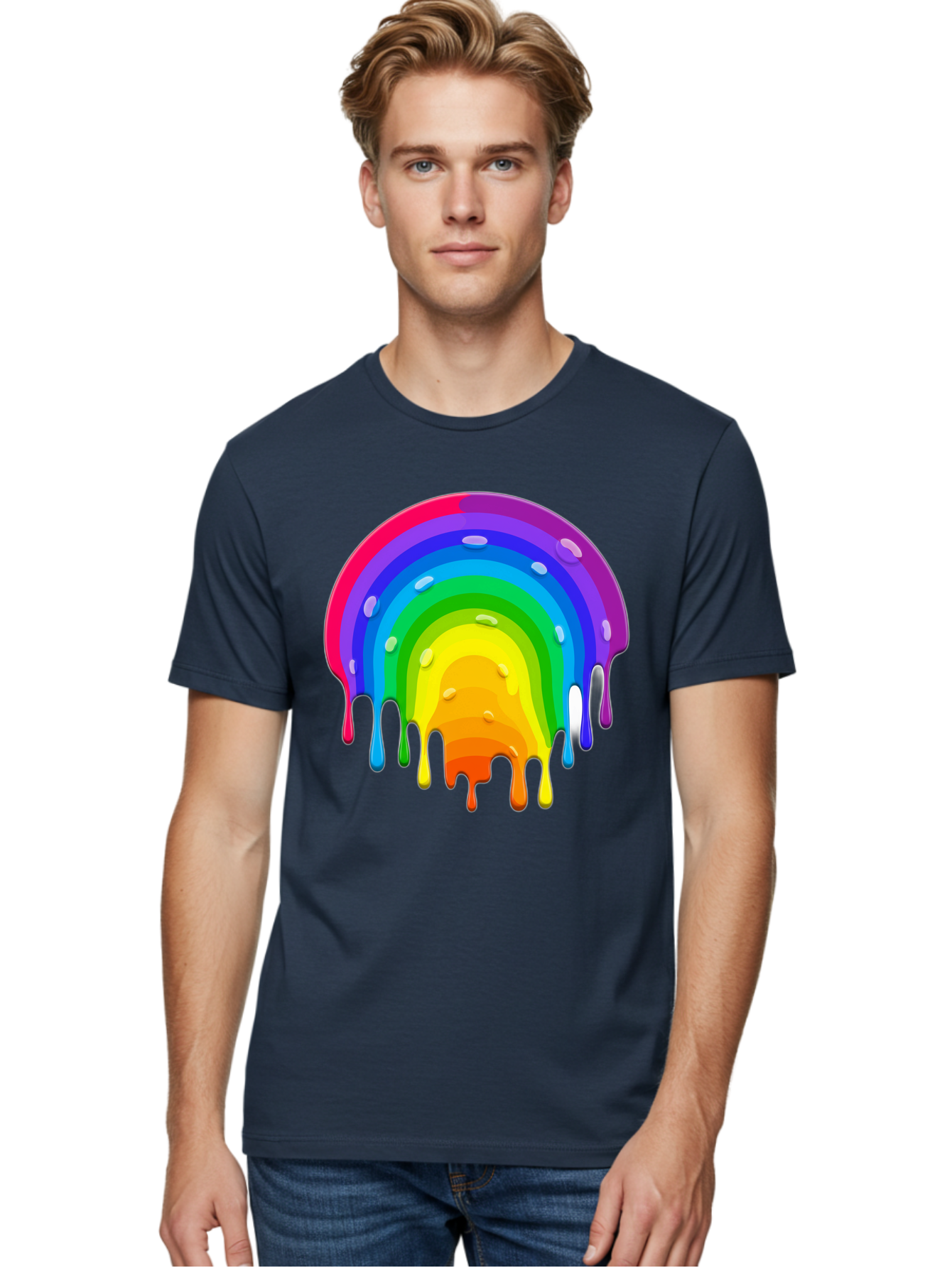 Rainbow-Dripping Men'S Graphic Tee, 100% Cotton, Comfortable Casual Summer Wear, Machine Washable, Vintage Camera, Old Camera, Antique Camera, Black Camera, Classic Photography, Photography Equipment, Nostalgic Device, Film Camera, Camera Art Bai292 22