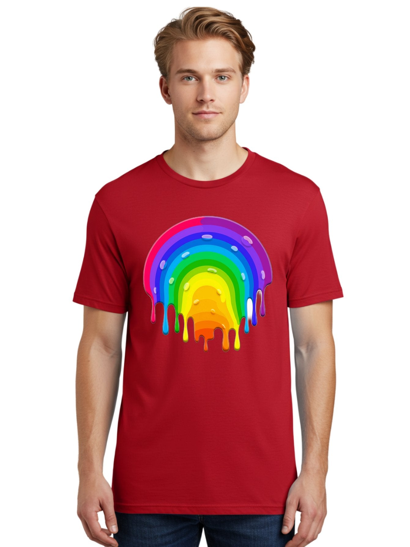 Rainbow-Dripping Men'S Graphic Tee, 100% Cotton, Comfortable Casual Summer Wear, Machine Washable, Vintage Camera, Old Camera, Antique Camera, Black Camera, Classic Photography, Photography Equipment, Nostalgic Device, Film Camera, Camera Art Bai292 29