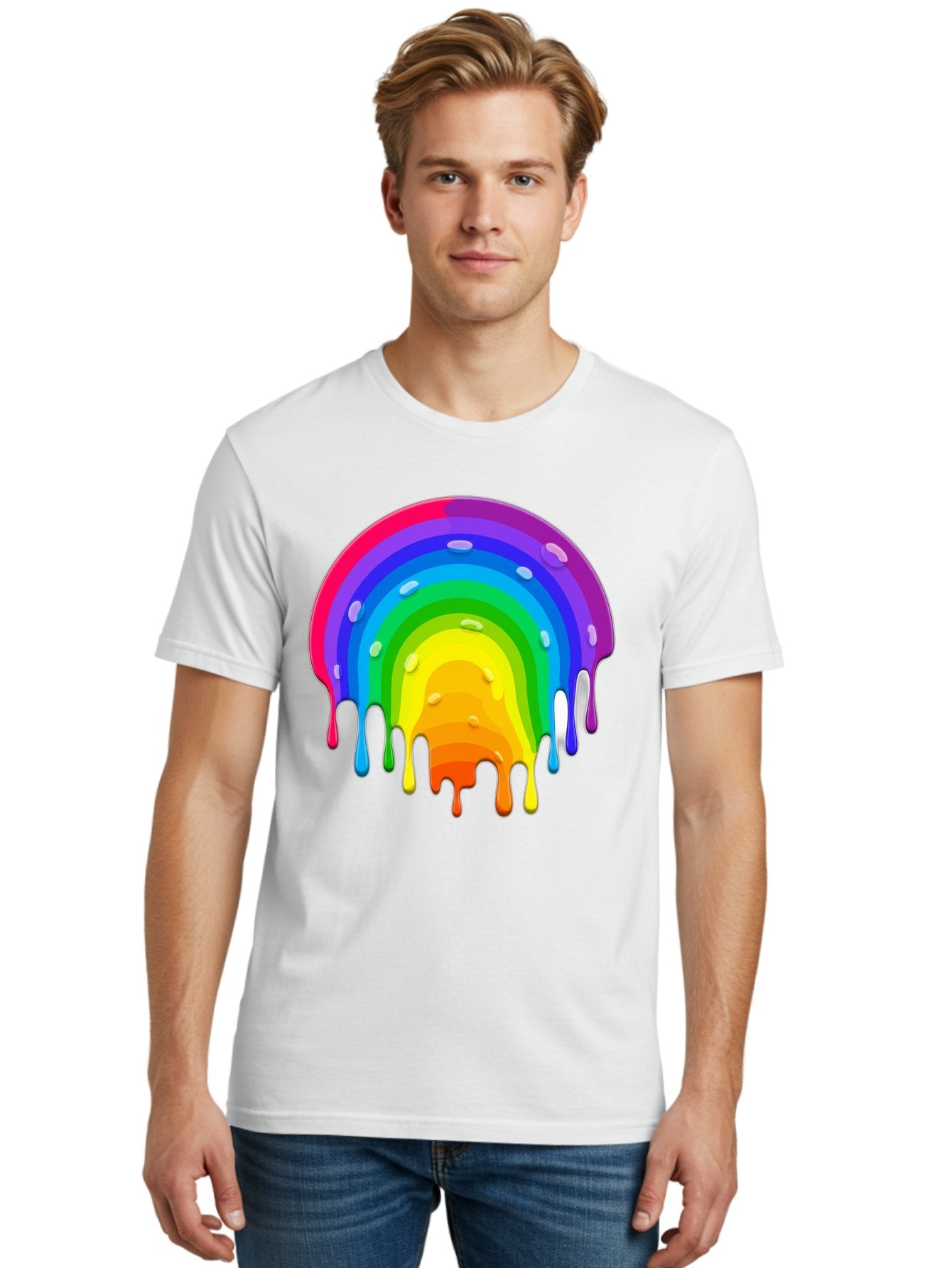 Rainbow-Dripping Men'S Graphic Tee, 100% Cotton, Comfortable Casual Summer Wear, Machine Washable, Vintage Camera, Old Camera, Antique Camera, Black Camera, Classic Photography, Photography Equipment, Nostalgic Device, Film Camera, Camera Art Bai292 26