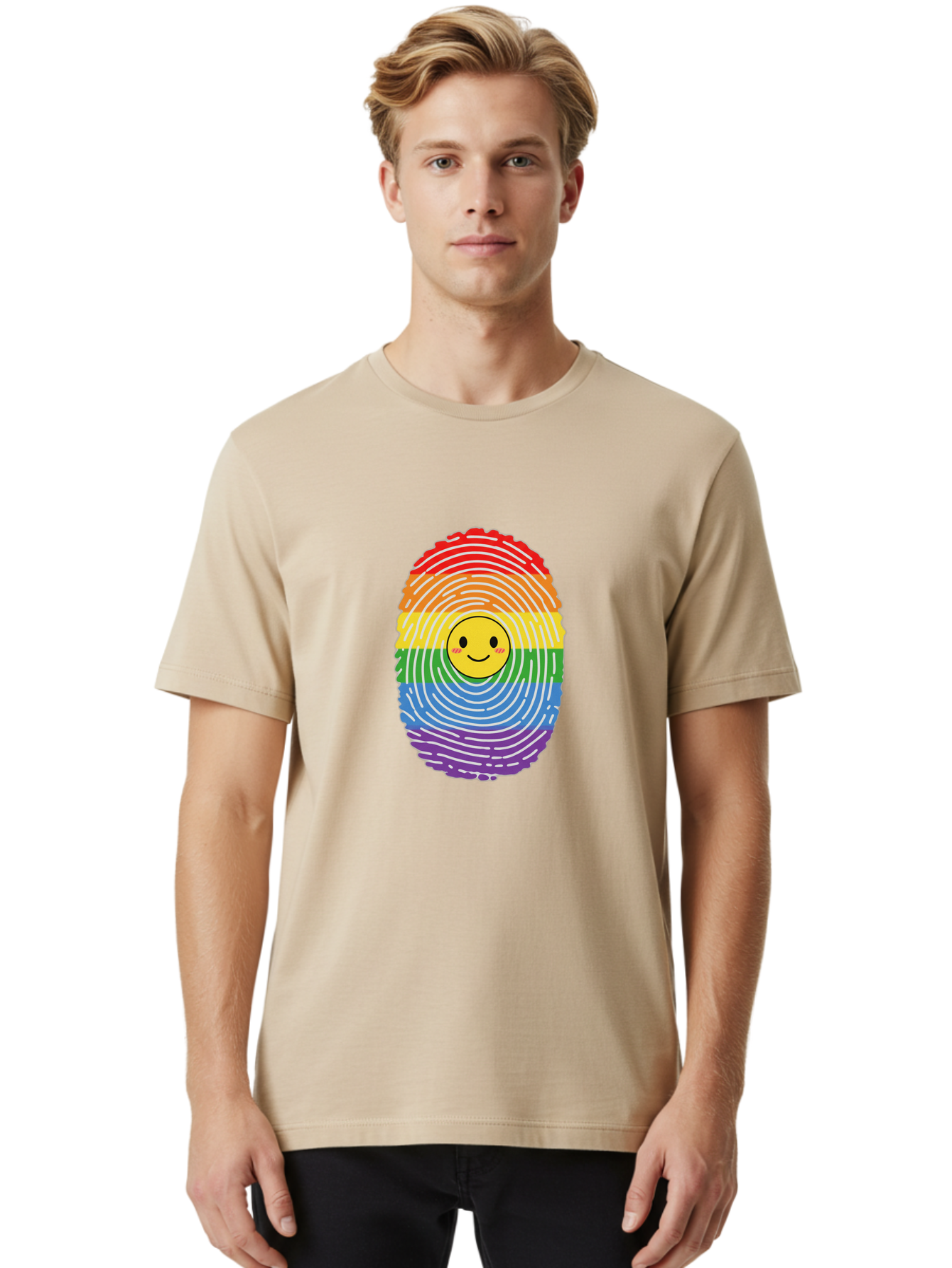 Rainbow-Fingerprint-Smiley Men'S Graphic Tee, 100% Cotton, Comfortable Casual Summer Wear, Machine Washable, Vintage Camera, Old Camera, Antique Camera, Black Camera, Classic Photography, Photography Equipment, Nostalgic Device, Film Camera, Bai293 20