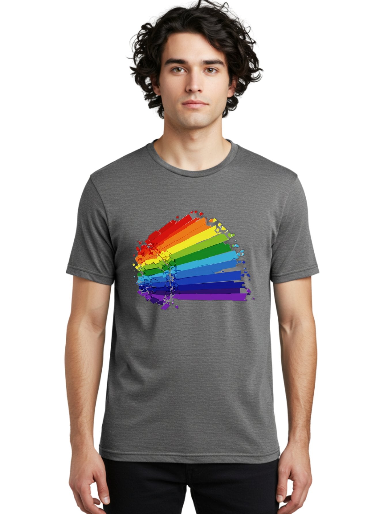 Rainbow-Paint-Splash Men'S Graphic Tee, 100% Cotton, Comfortable Casual Summer Wear, Machine Washable, Vintage Camera, Old Camera, Antique Camera, Black Camera, Classic Photography, Photography Equipment, Nostalgic Device, Film Camera, Bai294 26