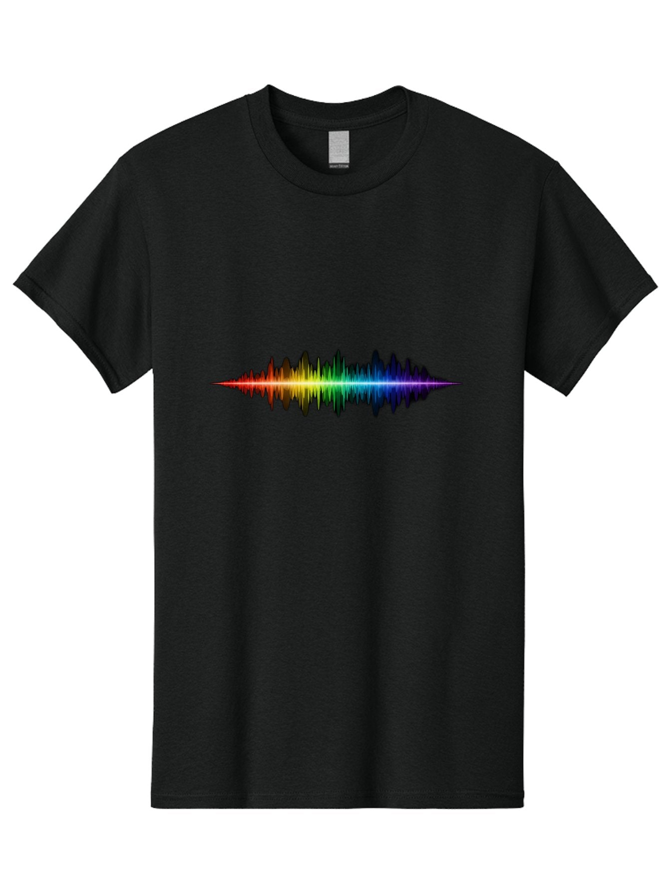 Rainbow-Sound-Wave Men'S Graphic Tee, 100% Cotton, Comfortable Casual Summer Wear, Machine Washable, Vintage Camera, Old Camera, Antique Camera, Black Camera, Classic Photography, Photography Equipment, Nostalgic Device, Film Camera, Bai295