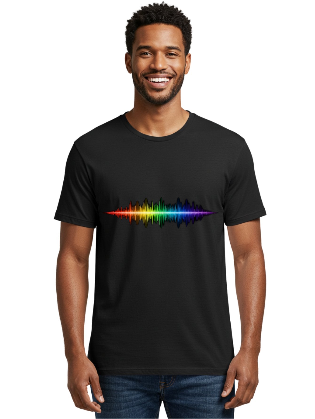 Rainbow-Sound-Wave Men'S Graphic Tee, 100% Cotton, Comfortable Casual Summer Wear, Machine Washable, Vintage Camera, Old Camera, Antique Camera, Black Camera, Classic Photography, Photography Equipment, Nostalgic Device, Film Camera, Bai295 21
