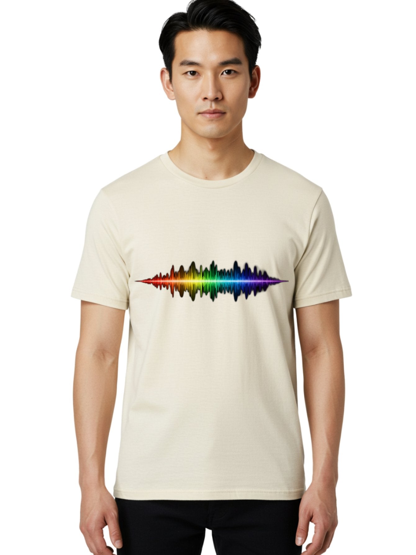 Rainbow-Sound-Wave Men'S Graphic Tee, 100% Cotton, Comfortable Casual Summer Wear, Machine Washable, Vintage Camera, Old Camera, Antique Camera, Black Camera, Classic Photography, Photography Equipment, Nostalgic Device, Film Camera, Bai295 29