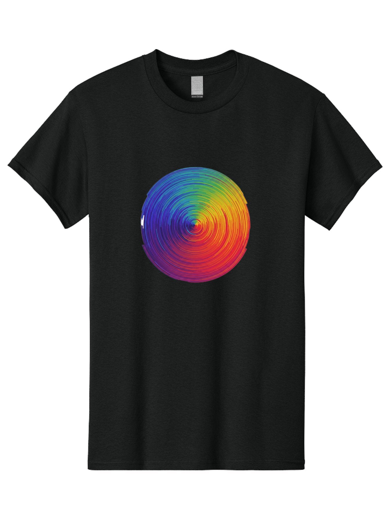 Rainbow-Spiral-Circle Men'S Graphic Tee, 100% Cotton, Comfortable Casual Summer Wear, Machine Washable, Vintage Camera, Old Camera, Antique Camera, Black Camera, Classic Photography, Photography Equipment, Nostalgic Device, Film Camera, Bai296 8