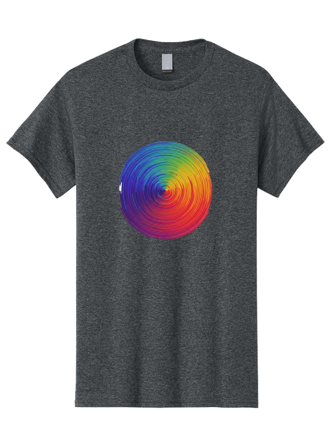 Rainbow-Spiral-Circle Men'S Graphic Tee, 100% Cotton, Comfortable Casual Summer Wear, Machine Washable, Vintage Camera, Old Camera, Antique Camera, Black Camera, Classic Photography, Photography Equipment, Nostalgic Device, Film Camera, Bai296 4