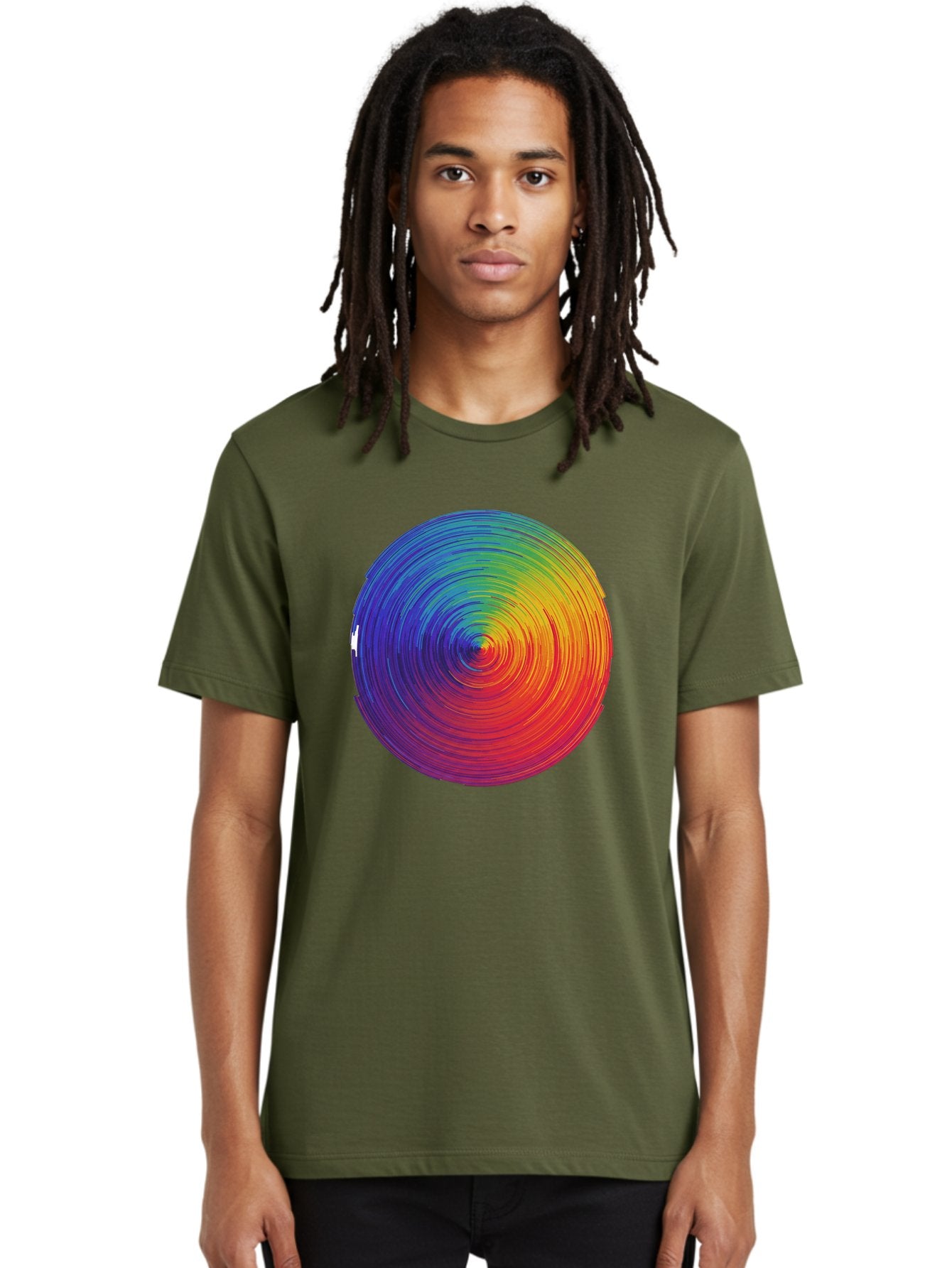 Rainbow-Spiral-Circle Men'S Graphic Tee, 100% Cotton, Comfortable Casual Summer Wear, Machine Washable, Vintage Camera, Old Camera, Antique Camera, Black Camera, Classic Photography, Photography Equipment, Nostalgic Device, Film Camera, Bai296 26