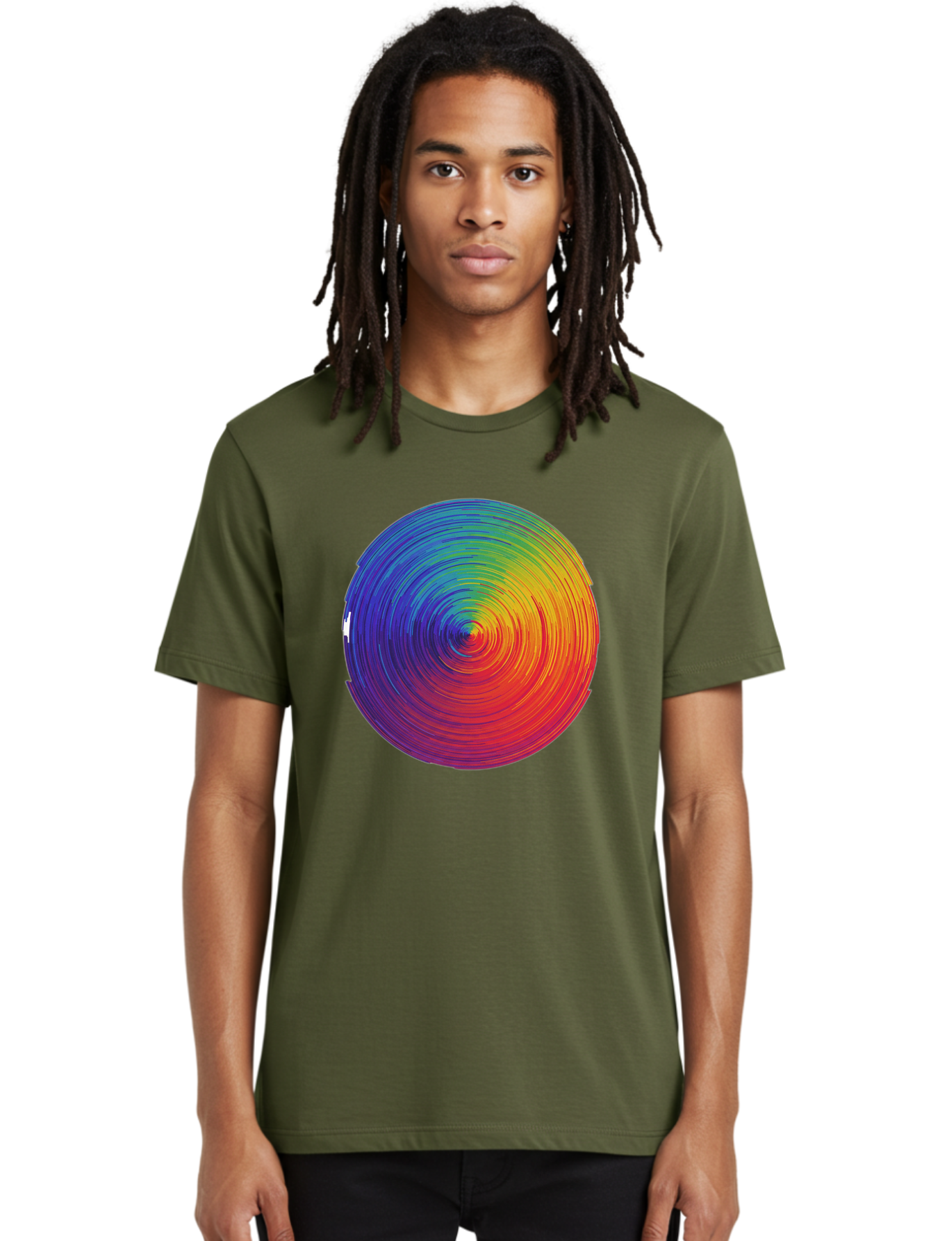Rainbow-Spiral-Circle Men'S Graphic Tee, 100% Cotton, Comfortable Casual Summer Wear, Machine Washable, Vintage Camera, Old Camera, Antique Camera, Black Camera, Classic Photography, Photography Equipment, Nostalgic Device, Film Camera, Bai296 20