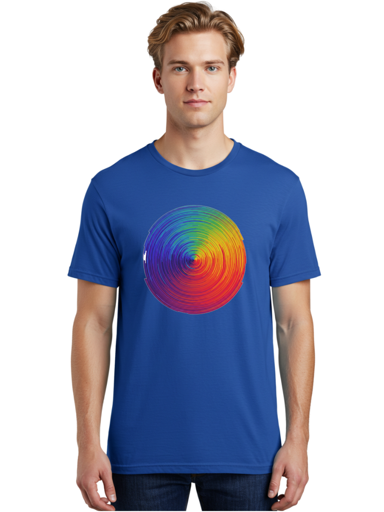 Rainbow-Spiral-Circle Men'S Graphic Tee, 100% Cotton, Comfortable Casual Summer Wear, Machine Washable, Vintage Camera, Old Camera, Antique Camera, Black Camera, Classic Photography, Photography Equipment, Nostalgic Device, Film Camera, Bai296 30