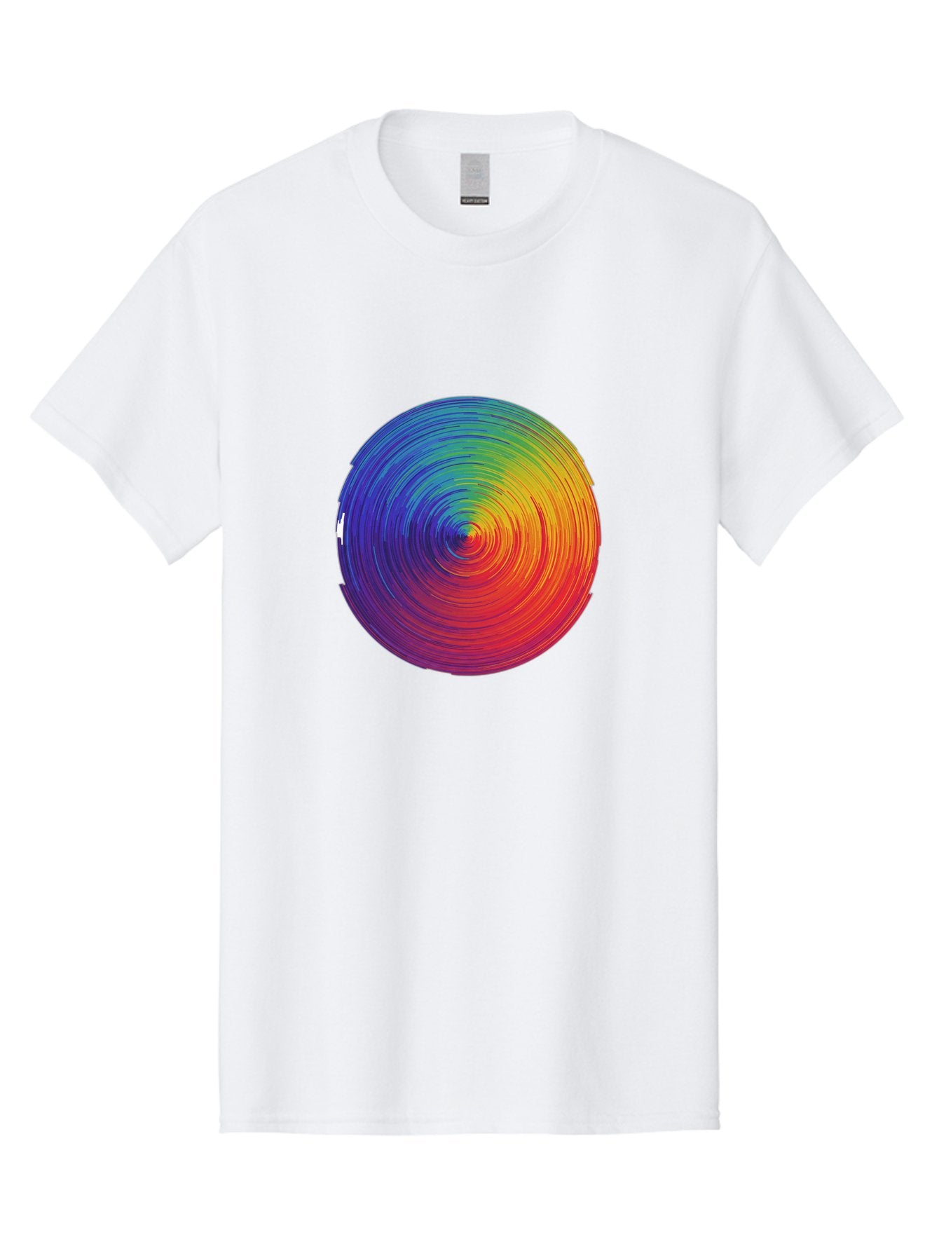Rainbow-Spiral-Circle Men'S Graphic Tee, 100% Cotton, Comfortable Casual Summer Wear, Machine Washable, Vintage Camera, Old Camera, Antique Camera, Black Camera, Classic Photography, Photography Equipment, Nostalgic Device, Film Camera, Bai296 6