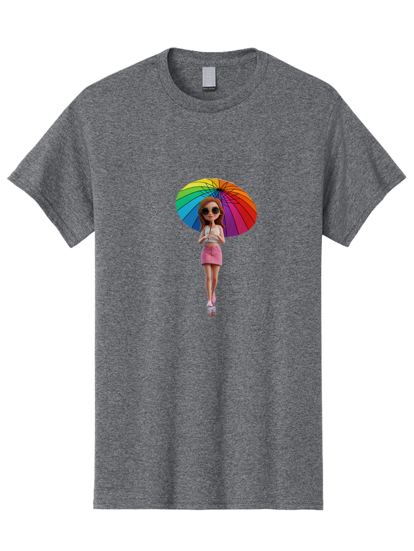 Rainbow-Umbrella-Girl Men'S Graphic Tee, 100% Cotton, Comfortable Casual Summer Wear, Machine Washable, Vintage Camera, Old Camera, Antique Camera, Black Camera, Classic Photography, Photography Equipment, Nostalgic Device, Film Camera, Bai297 3