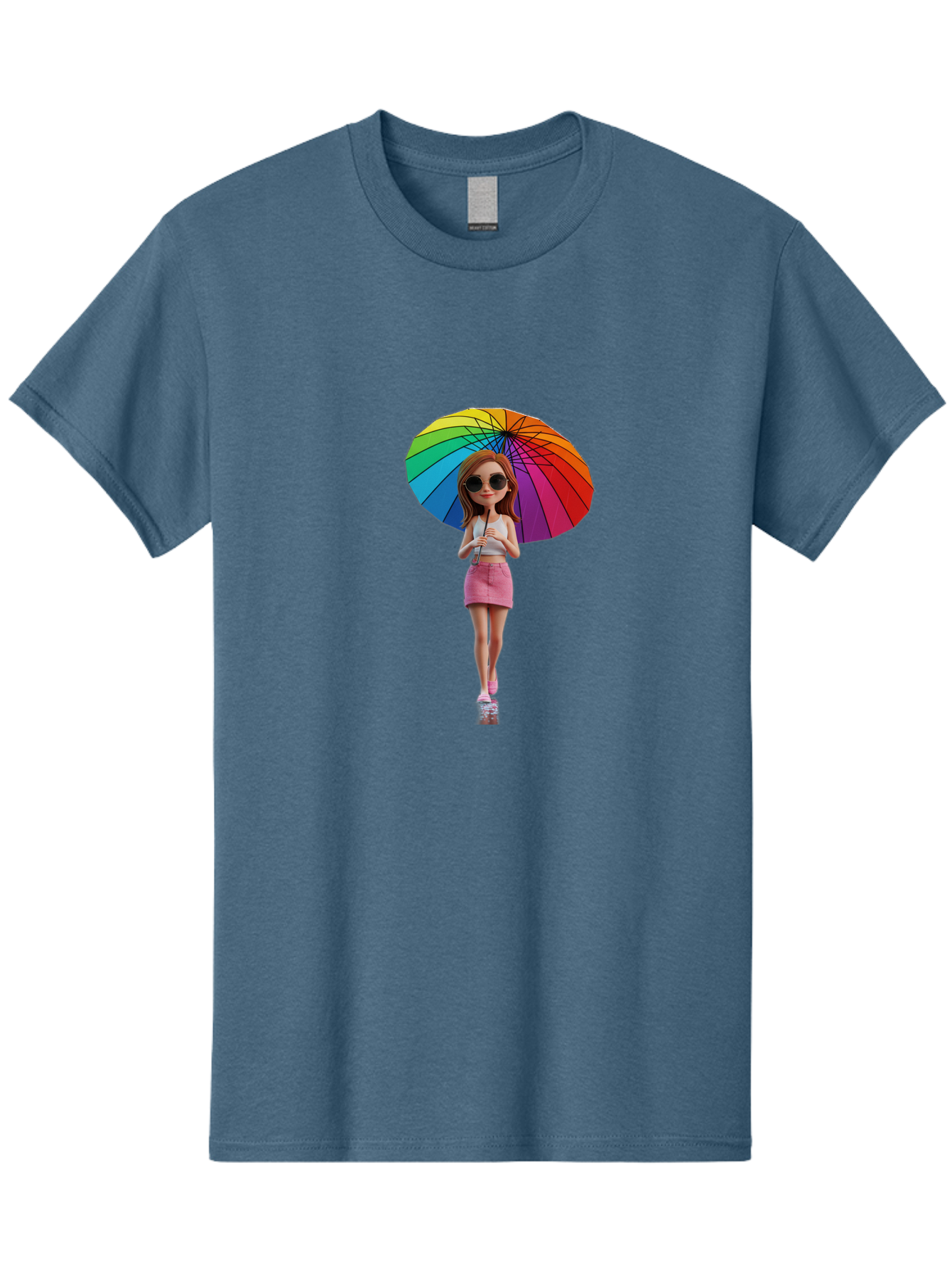 Rainbow-Umbrella-Girl Men'S Graphic Tee, 100% Cotton, Comfortable Casual Summer Wear, Machine Washable, Vintage Camera, Old Camera, Antique Camera, Black Camera, Classic Photography, Photography Equipment, Nostalgic Device, Film Camera, Bai297 4