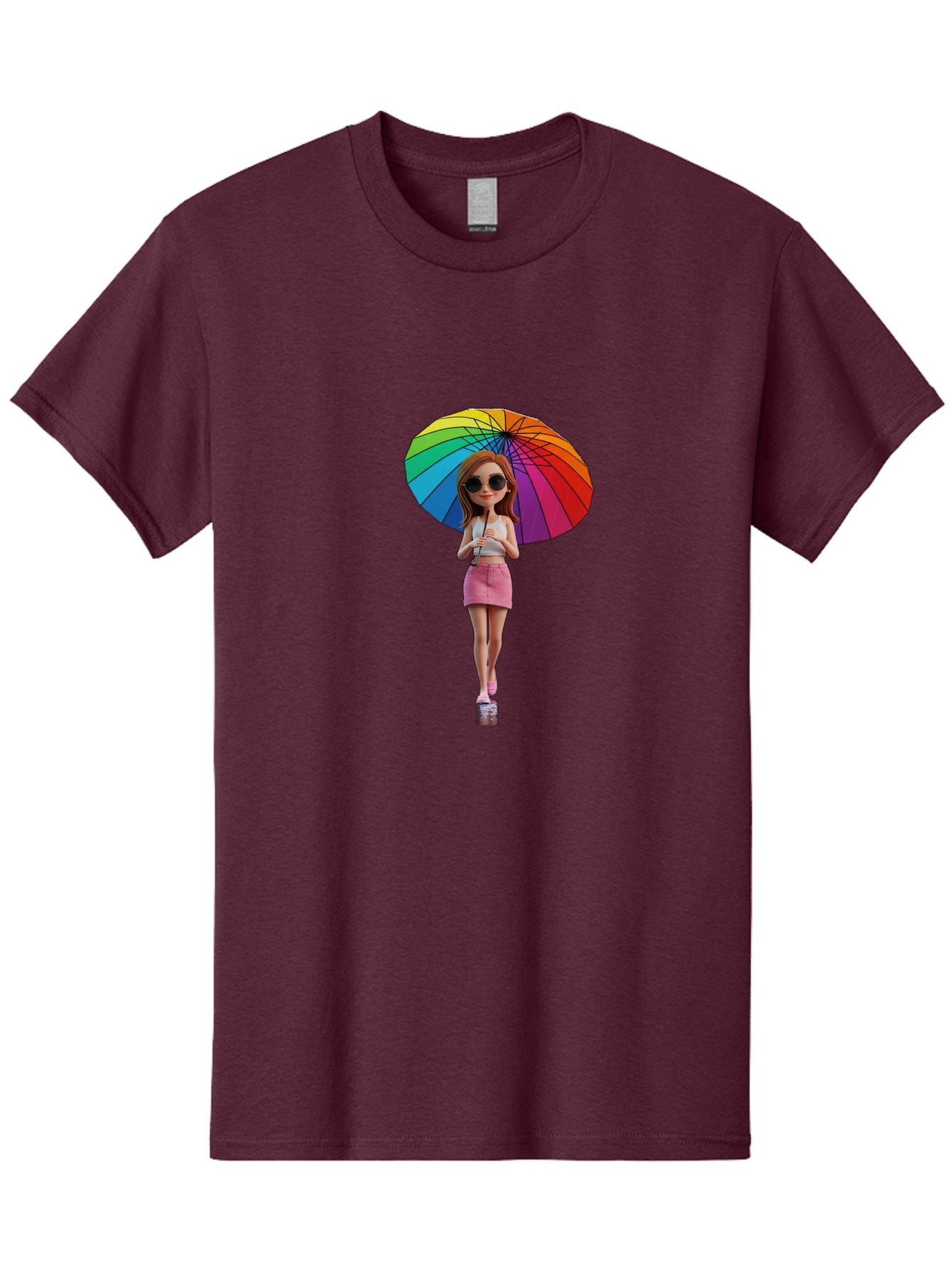 Rainbow-Umbrella-Girl Men'S Graphic Tee, 100% Cotton, Comfortable Casual Summer Wear, Machine Washable, Vintage Camera, Old Camera, Antique Camera, Black Camera, Classic Photography, Photography Equipment, Nostalgic Device, Film Camera, Bai297 14