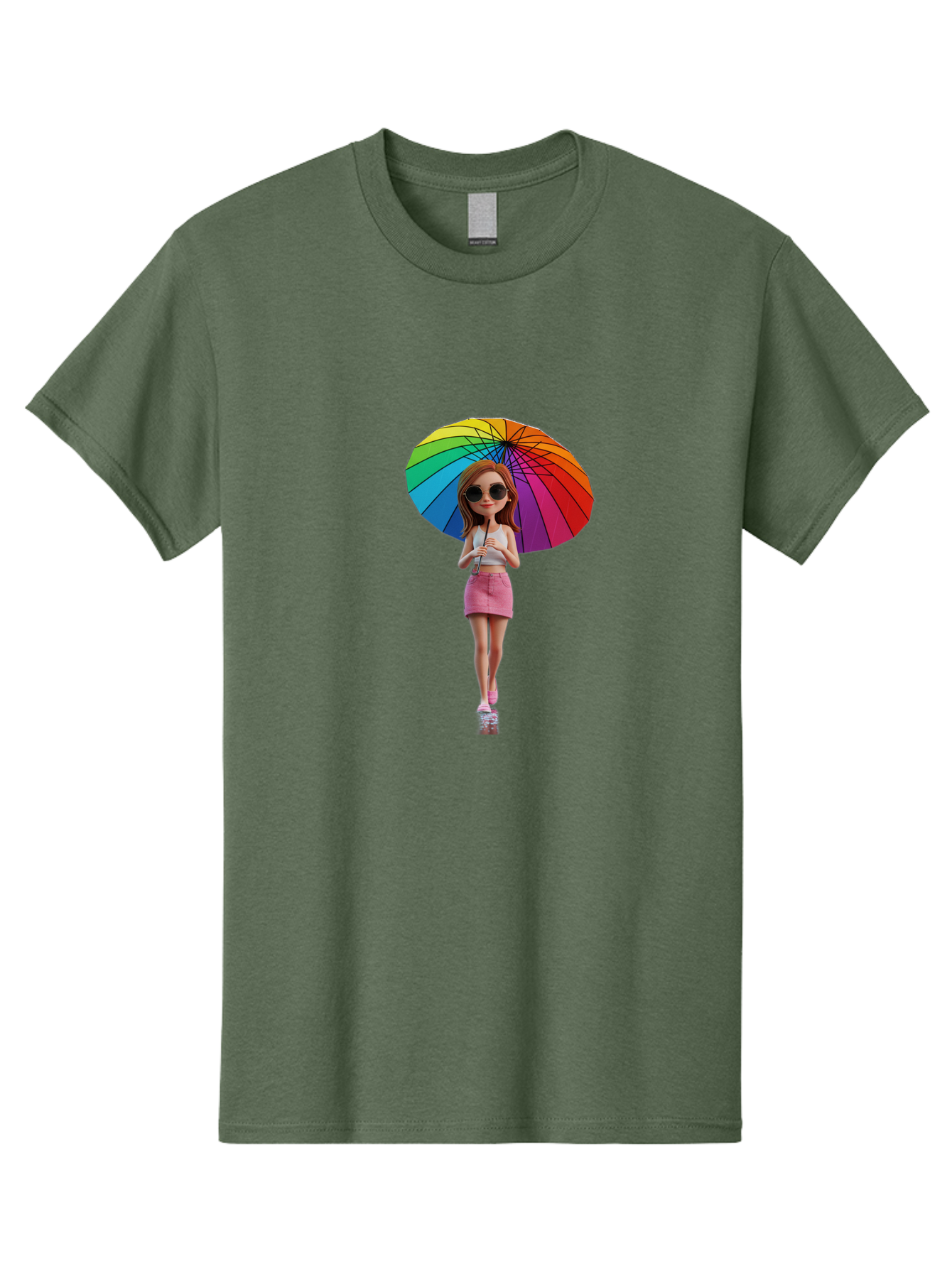 Rainbow-Umbrella-Girl Men'S Graphic Tee, 100% Cotton, Comfortable Casual Summer Wear, Machine Washable, Vintage Camera, Old Camera, Antique Camera, Black Camera, Classic Photography, Photography Equipment, Nostalgic Device, Film Camera, Bai297 9