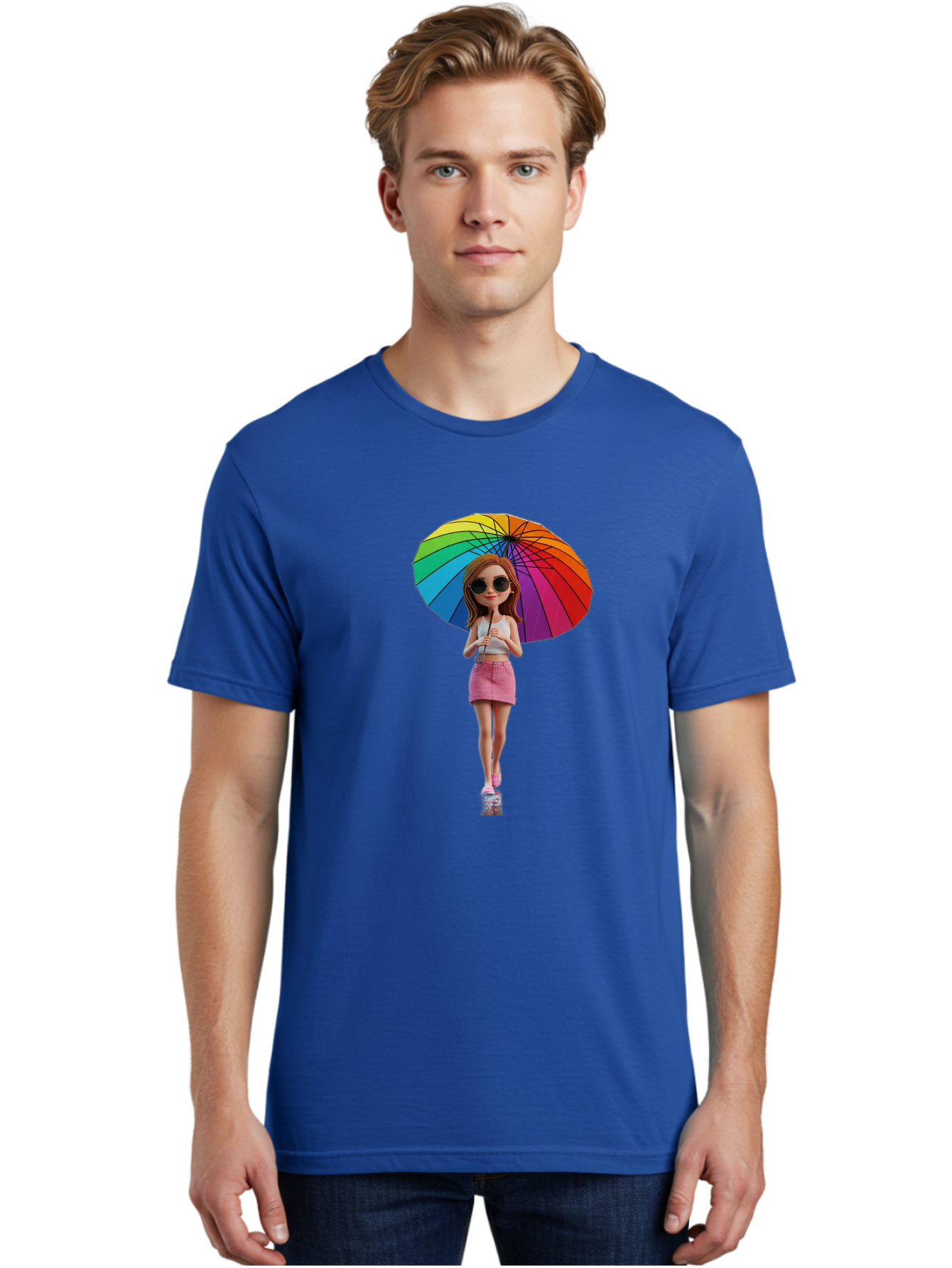 Rainbow-Umbrella-Girl Men'S Graphic Tee, 100% Cotton, Comfortable Casual Summer Wear, Machine Washable, Vintage Camera, Old Camera, Antique Camera, Black Camera, Classic Photography, Photography Equipment, Nostalgic Device, Film Camera, Bai297 20