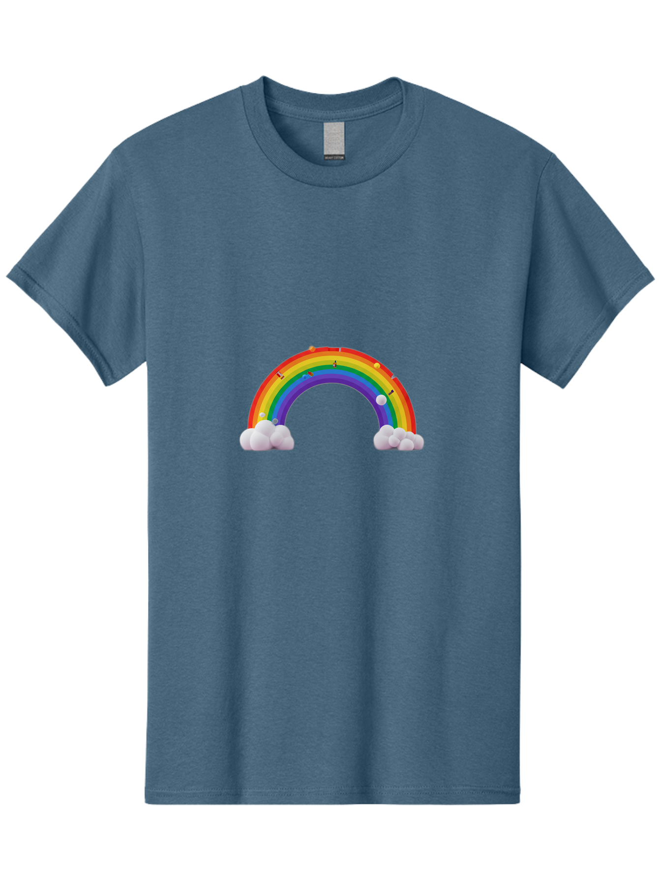Rainbow-With-Clouds Men'S Graphic Tee, 100% Cotton, Comfortable Casual Summer Wear, Machine Washable, Vintage Camera, Old Camera, Antique Camera, Black Camera, Classic Photography, Photography Equipment, Nostalgic Device, Film Camera, Bai298 8