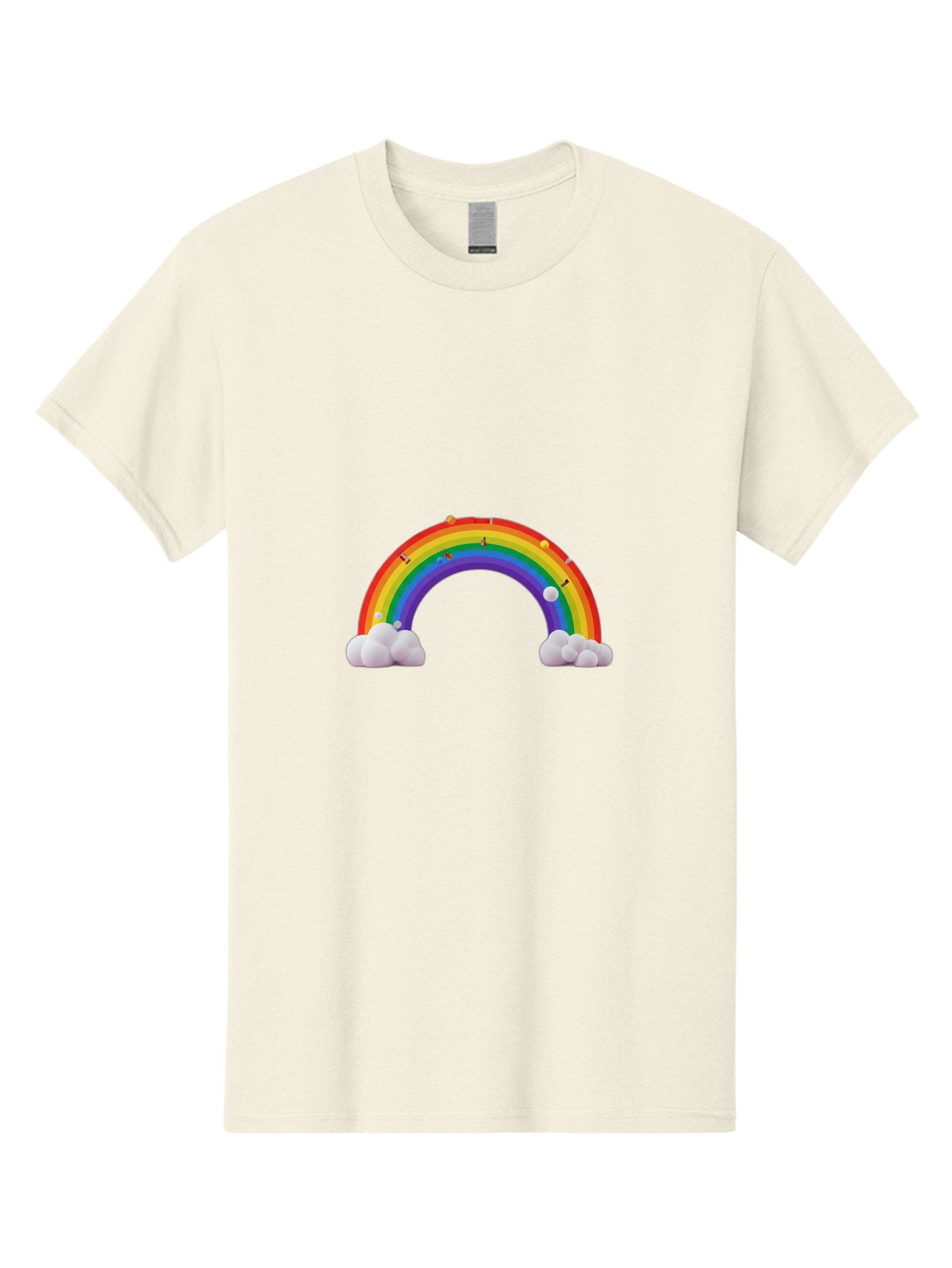 Rainbow-With-Clouds Men'S Graphic Tee, 100% Cotton, Comfortable Casual Summer Wear, Machine Washable, Vintage Camera, Old Camera, Antique Camera, Black Camera, Classic Photography, Photography Equipment, Nostalgic Device, Film Camera, Bai298