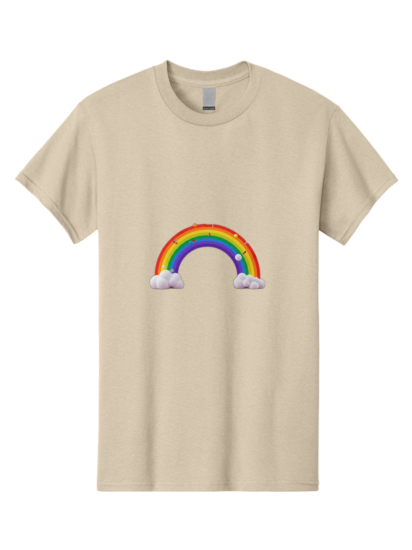 Rainbow-With-Clouds Men'S Graphic Tee, 100% Cotton, Comfortable Casual Summer Wear, Machine Washable, Vintage Camera, Old Camera, Antique Camera, Black Camera, Classic Photography, Photography Equipment, Nostalgic Device, Film Camera, Bai298 11
