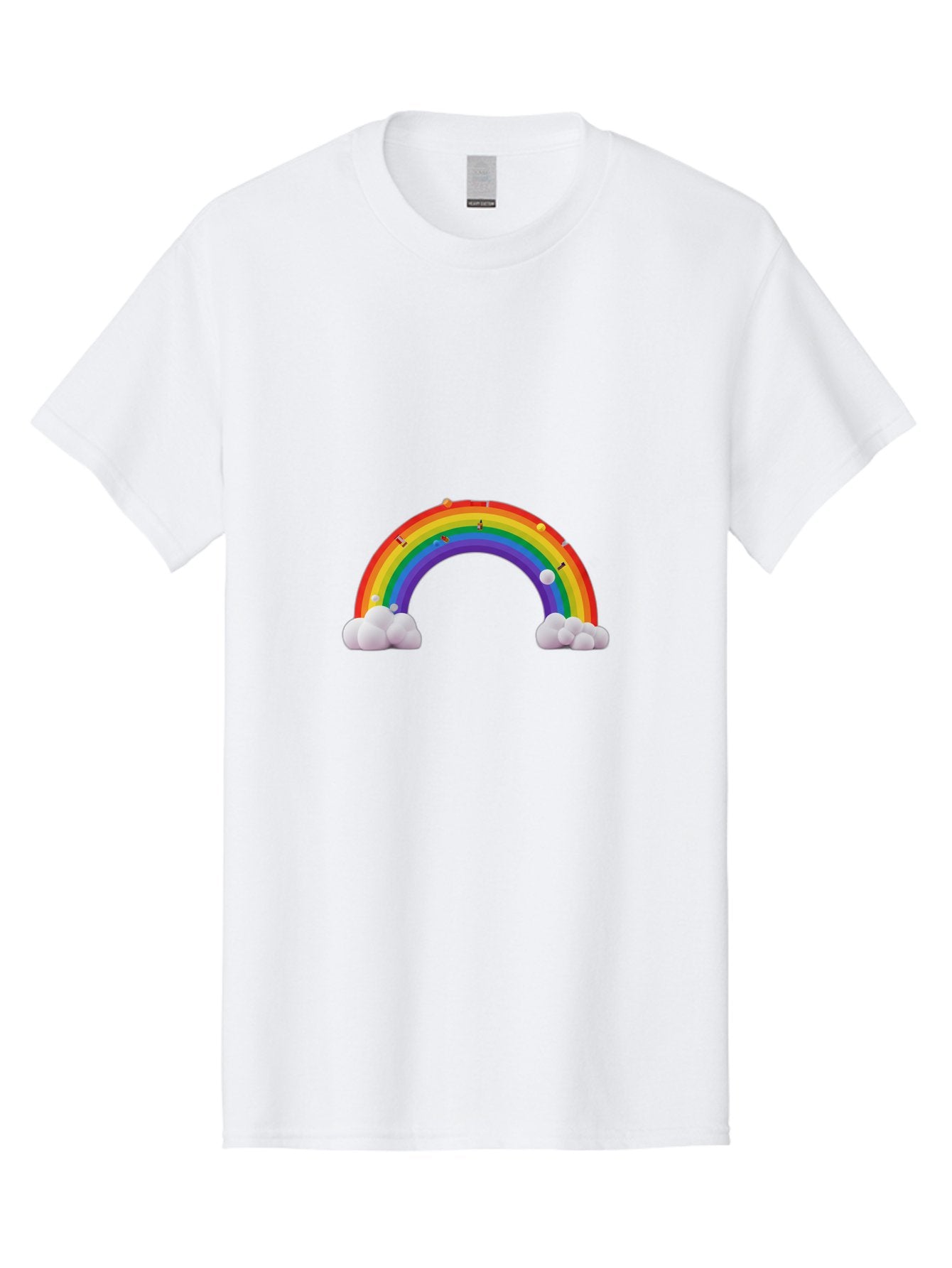 Rainbow-With-Clouds Men'S Graphic Tee, 100% Cotton, Comfortable Casual Summer Wear, Machine Washable, Vintage Camera, Old Camera, Antique Camera, Black Camera, Classic Photography, Photography Equipment, Nostalgic Device, Film Camera, Bai298 14