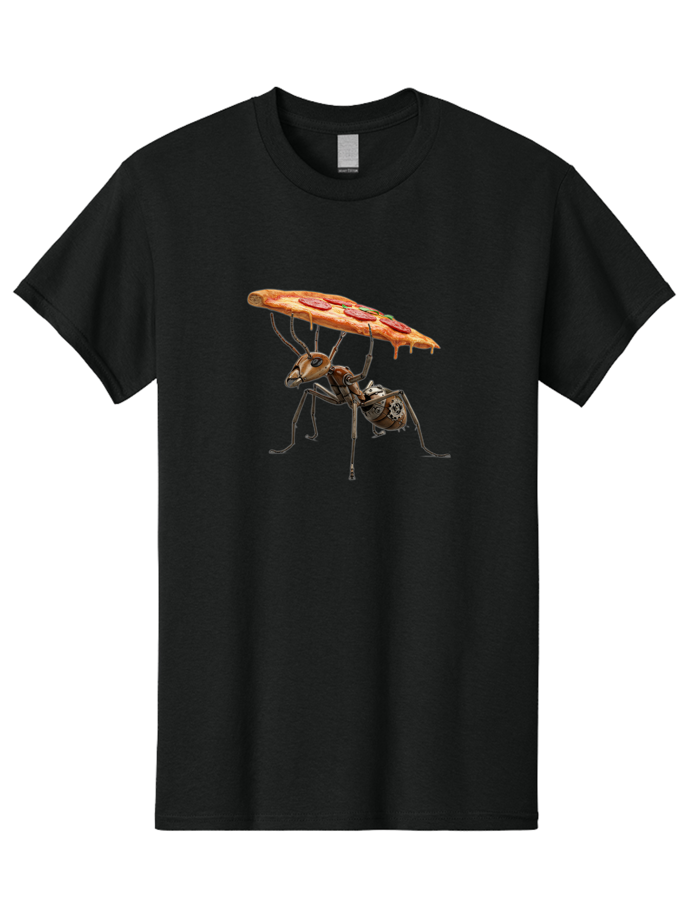Robot-Ant-Pizza-Carrier Men'S Graphic Tee, 100% Cotton, Comfortable Casual Summer Wear, Machine Washable, Vintage Camera, Old Camera, Antique Camera, Black Camera, Classic Photography, Photography Equipment, Nostalgic Device, Film Camera, Bai303 11