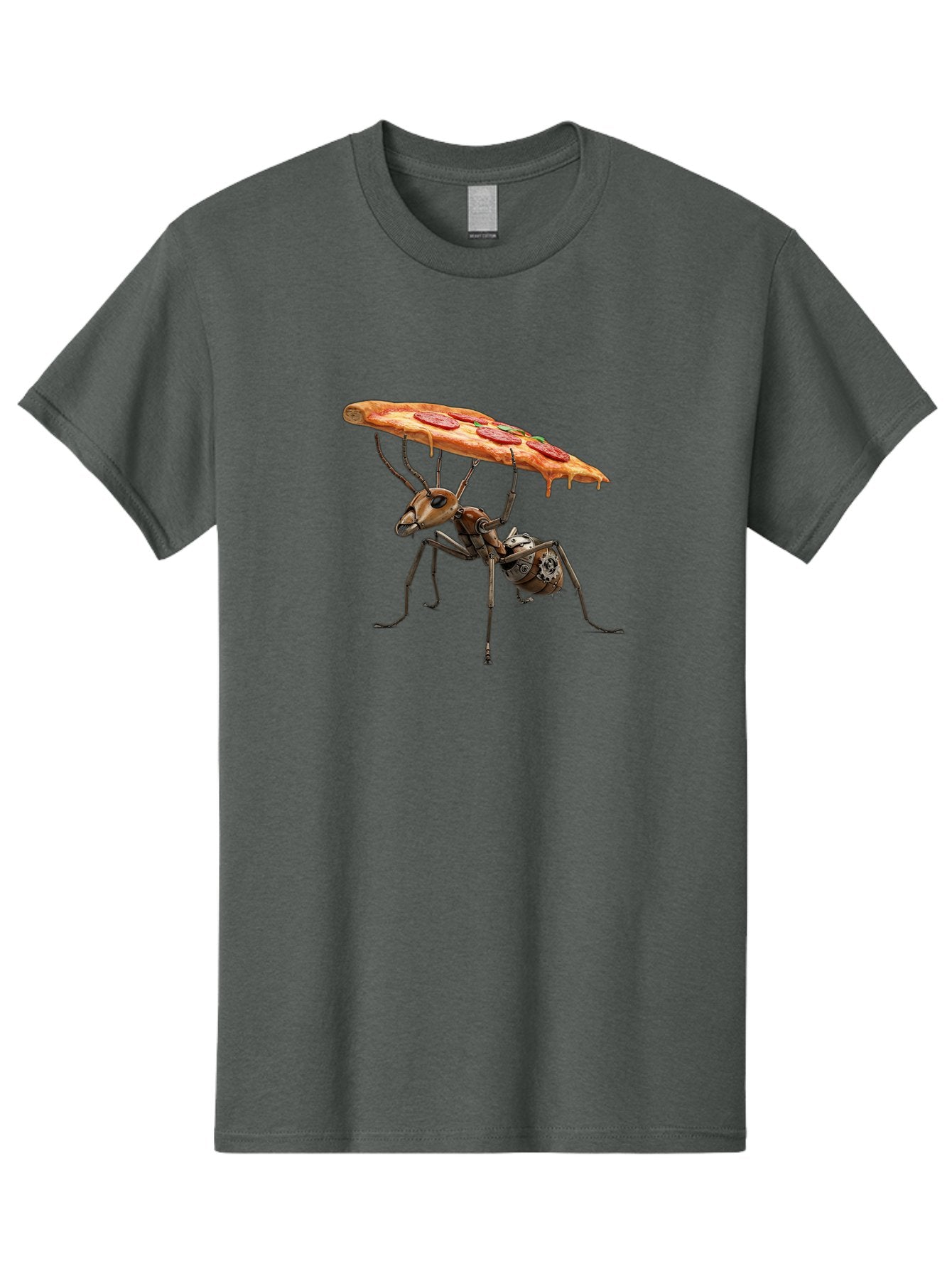 Robot-Ant-Pizza-Carrier Men'S Graphic Tee, 100% Cotton, Comfortable Casual Summer Wear, Machine Washable, Vintage Camera, Old Camera, Antique Camera, Black Camera, Classic Photography, Photography Equipment, Nostalgic Device, Film Camera, Bai303 14