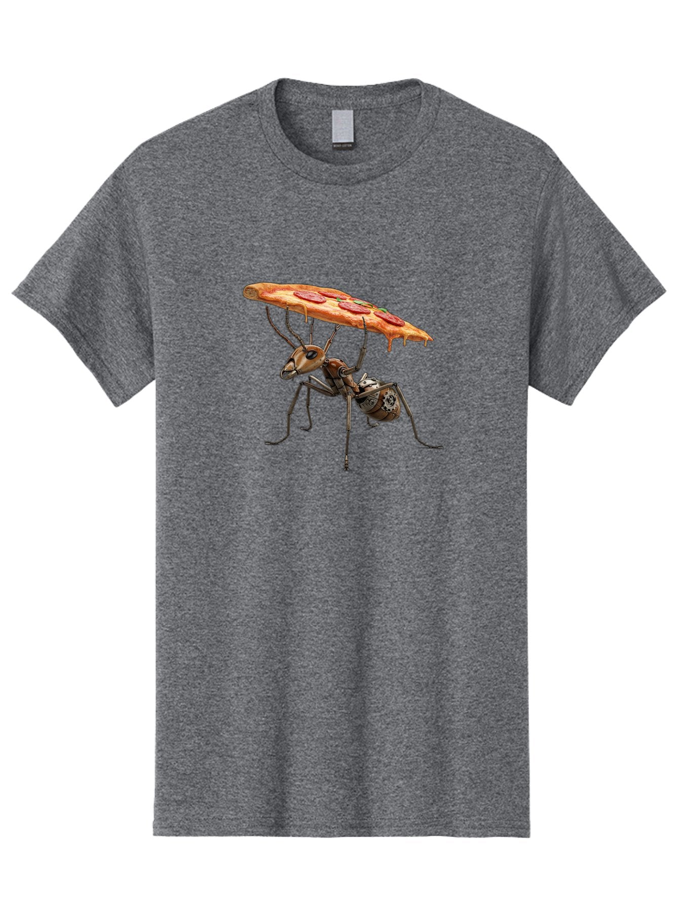 Robot-Ant-Pizza-Carrier Men'S Graphic Tee, 100% Cotton, Comfortable Casual Summer Wear, Machine Washable, Vintage Camera, Old Camera, Antique Camera, Black Camera, Classic Photography, Photography Equipment, Nostalgic Device, Film Camera, Bai303 4