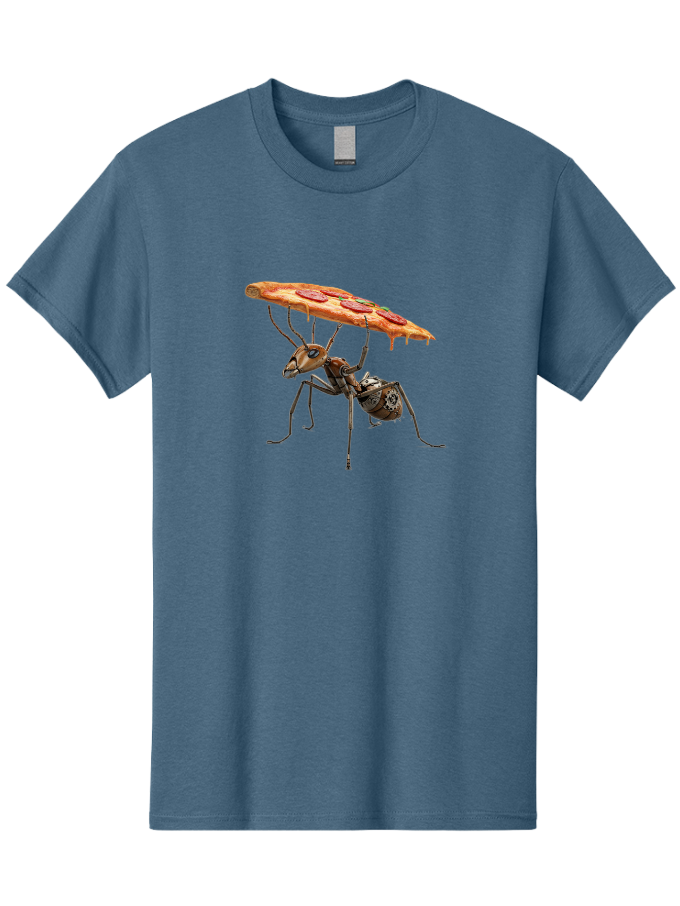 Robot-Ant-Pizza-Carrier Men'S Graphic Tee, 100% Cotton, Comfortable Casual Summer Wear, Machine Washable, Vintage Camera, Old Camera, Antique Camera, Black Camera, Classic Photography, Photography Equipment, Nostalgic Device, Film Camera, Bai303 4
