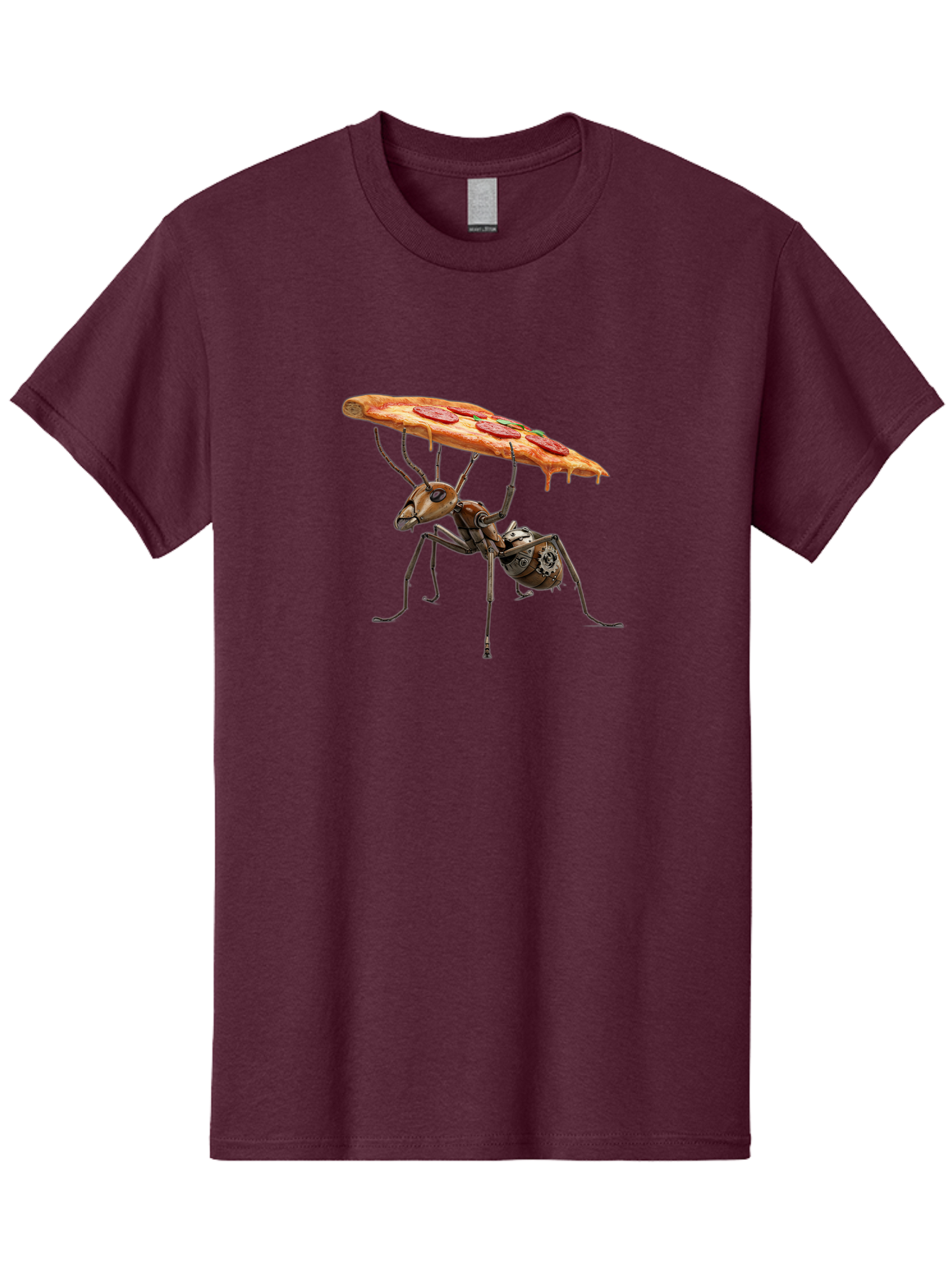 Robot-Ant-Pizza-Carrier Men'S Graphic Tee, 100% Cotton, Comfortable Casual Summer Wear, Machine Washable, Vintage Camera, Old Camera, Antique Camera, Black Camera, Classic Photography, Photography Equipment, Nostalgic Device, Film Camera, Bai303 8