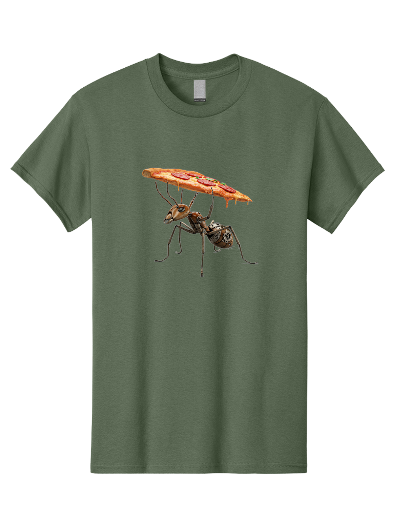 Robot-Ant-Pizza-Carrier Men'S Graphic Tee, 100% Cotton, Comfortable Casual Summer Wear, Machine Washable, Vintage Camera, Old Camera, Antique Camera, Black Camera, Classic Photography, Photography Equipment, Nostalgic Device, Film Camera, Bai303 3