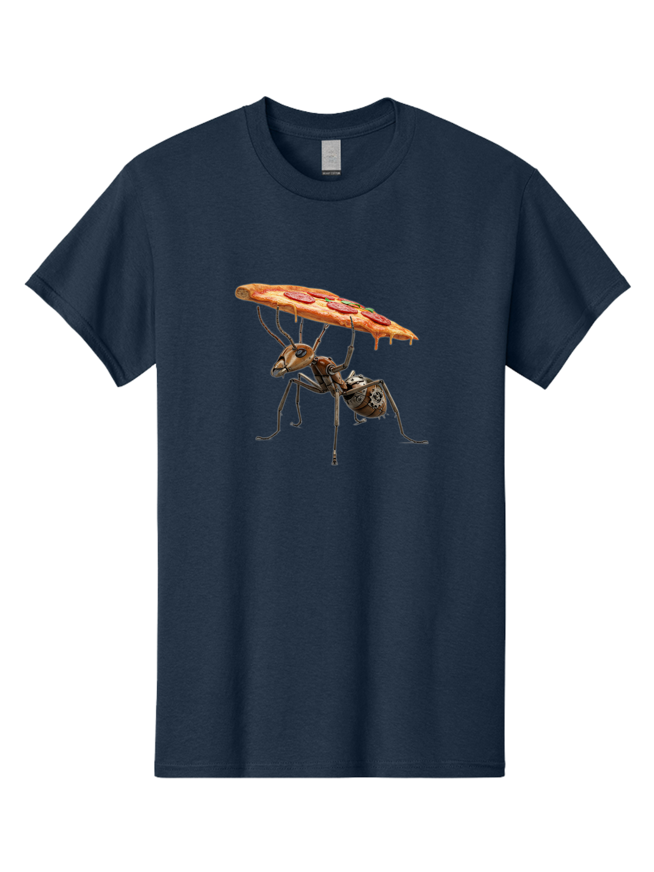 Robot-Ant-Pizza-Carrier Men'S Graphic Tee, 100% Cotton, Comfortable Casual Summer Wear, Machine Washable, Vintage Camera, Old Camera, Antique Camera, Black Camera, Classic Photography, Photography Equipment, Nostalgic Device, Film Camera, Bai303 14