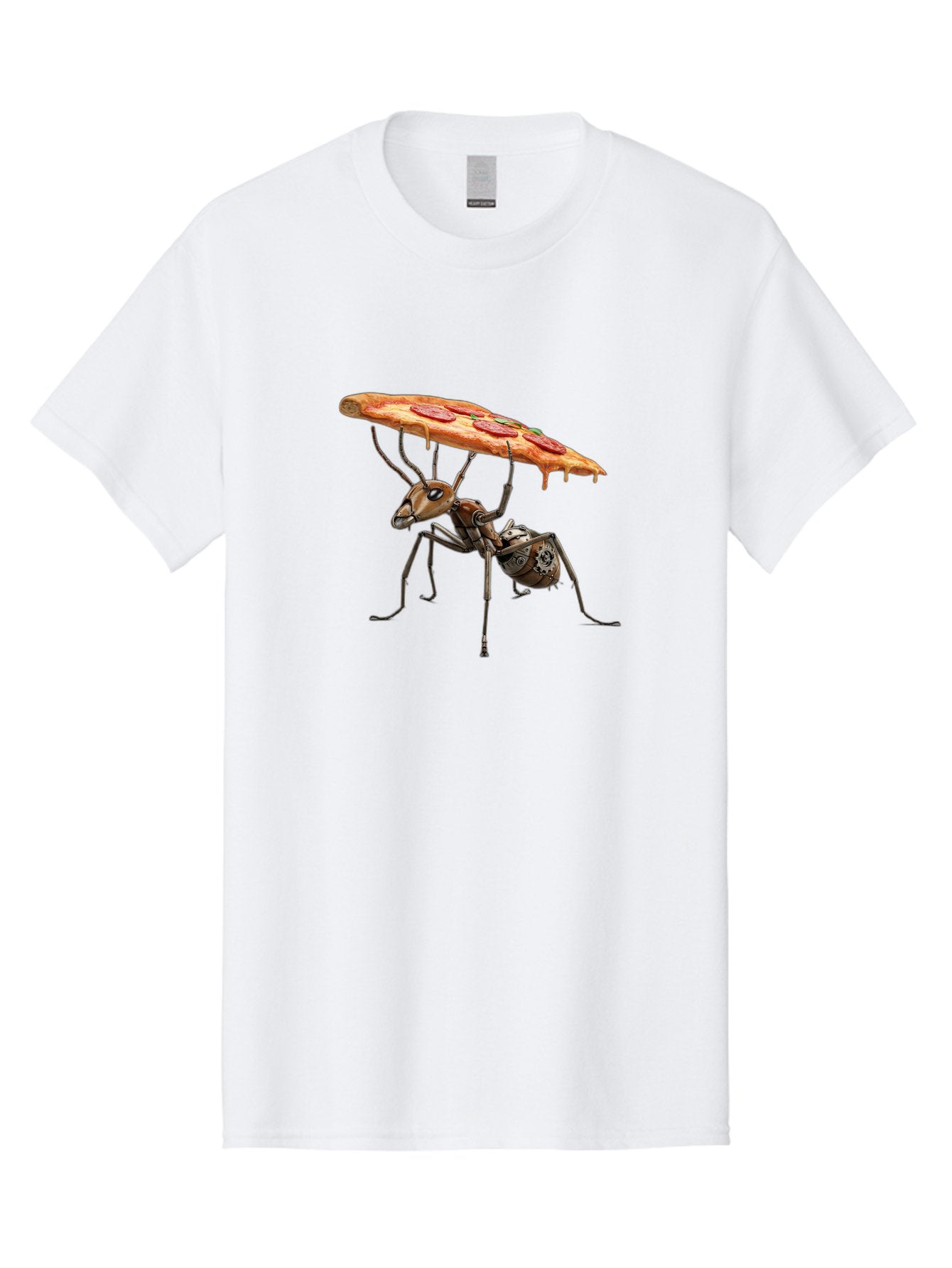 Robot-Ant-Pizza-Carrier Men'S Graphic Tee, 100% Cotton, Comfortable Casual Summer Wear, Machine Washable, Vintage Camera, Old Camera, Antique Camera, Black Camera, Classic Photography, Photography Equipment, Nostalgic Device, Film Camera, Bai303