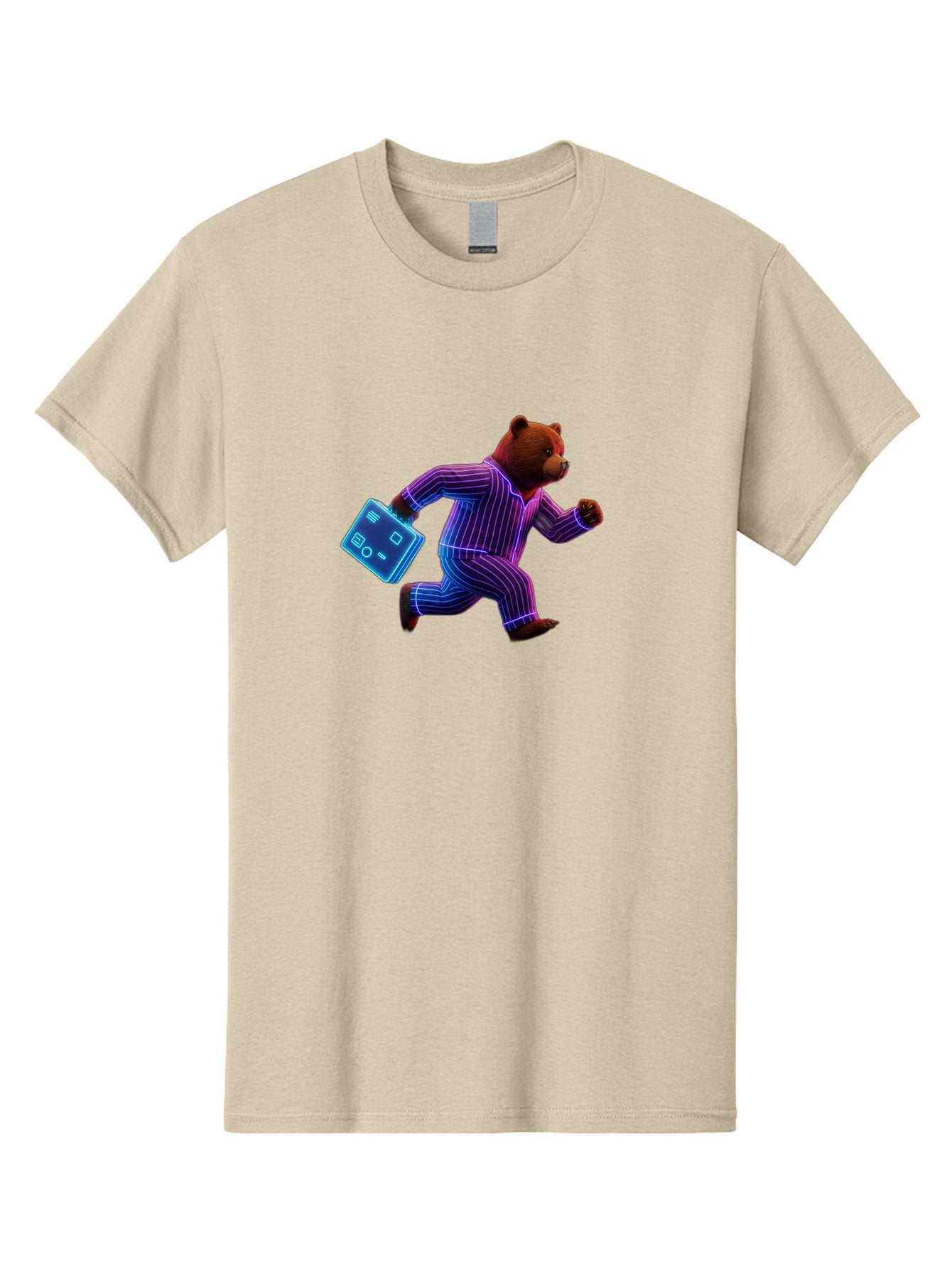 Running-Bear-1 Men'S Graphic Tee, 100% Cotton, Comfortable Casual Summer Wear, Machine Washable, Vintage Camera, Old Camera, Antique Camera, Black Camera, Classic Photography, Photography Equipment, Nostalgic Device, Film Camera, Camera Art Bai305 4