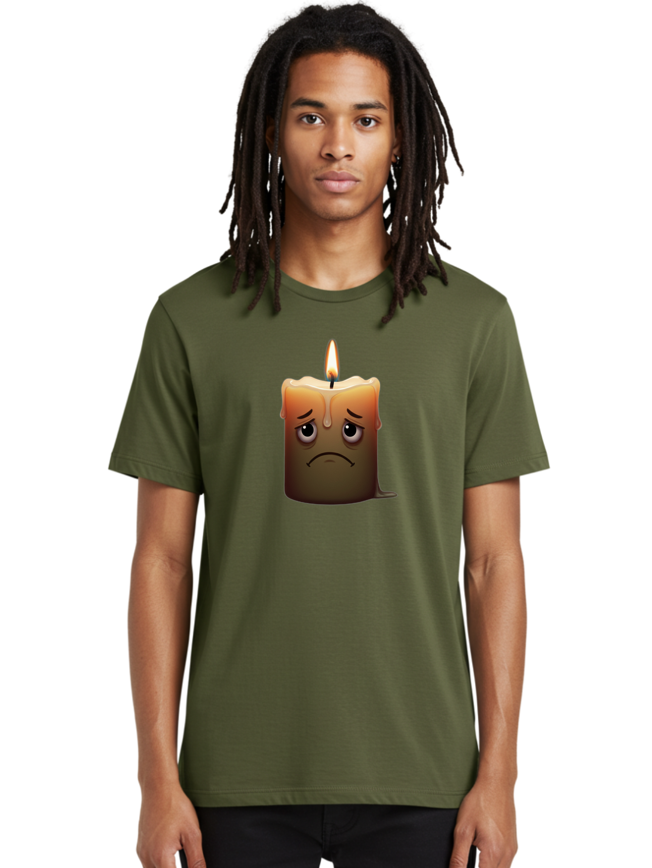 Sad-Candle-2 Men'S Graphic Tee, 100% Cotton, Comfortable Casual Summer Wear, Machine Washable, Vintage Camera, Old Camera, Antique Camera, Black Camera, Classic Photography, Photography Equipment, Nostalgic Device, Film Camera, Camera Art Bai312 16