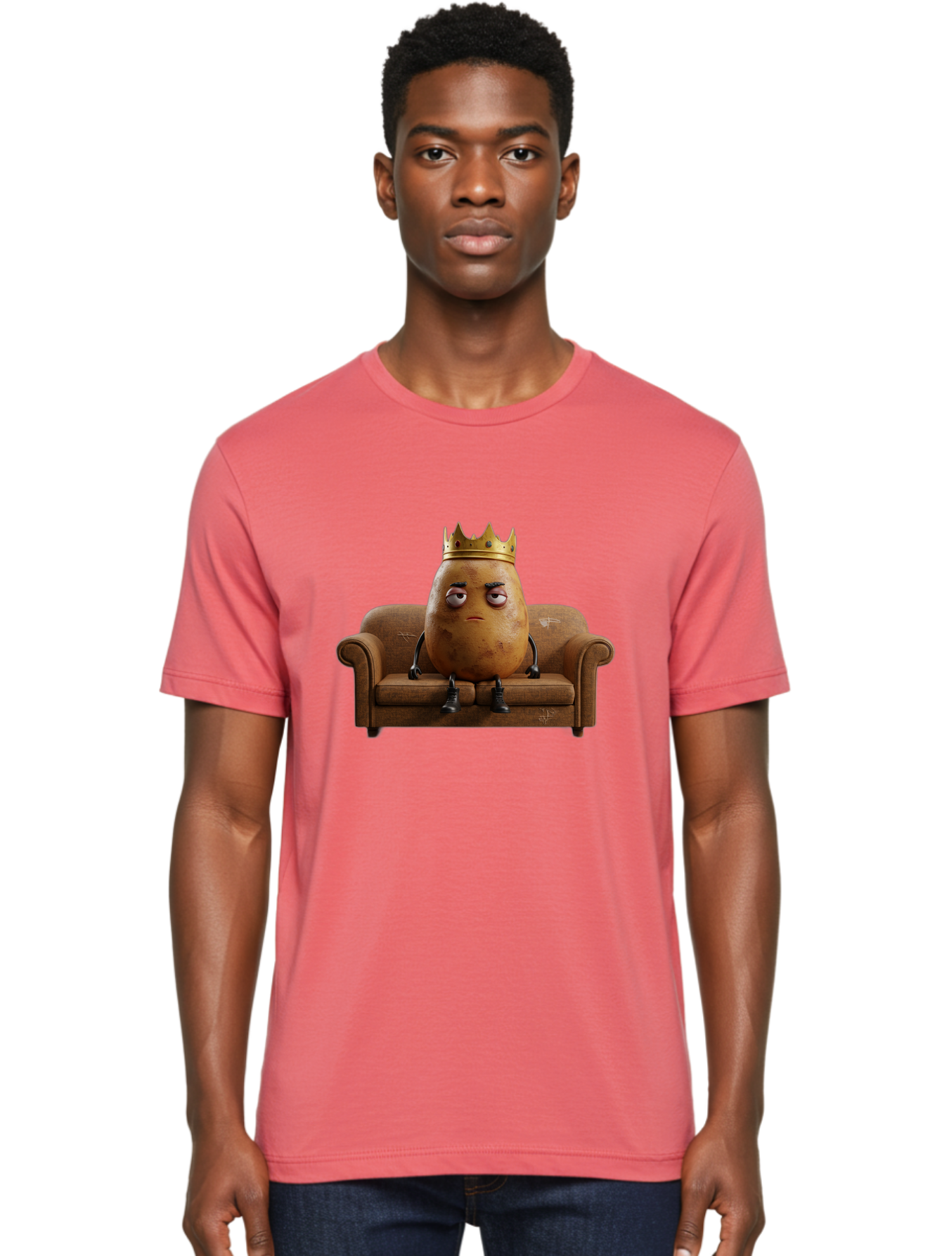 Sad-Potato-King-1 Men'S Graphic Tee, 100% Cotton, Comfortable Casual Summer Wear, Machine Washable, Vintage Camera, Old Camera, Antique Camera, Black Camera, Classic Photography, Photography Equipment, Nostalgic Device, Film Camera, Camera Art Bai338 23